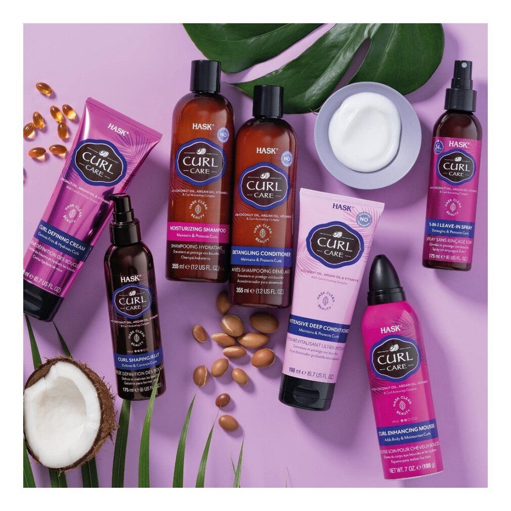 Hask Haarshampoo Curl Care Feuchtigkeitsspendendes Shampoo 355ml