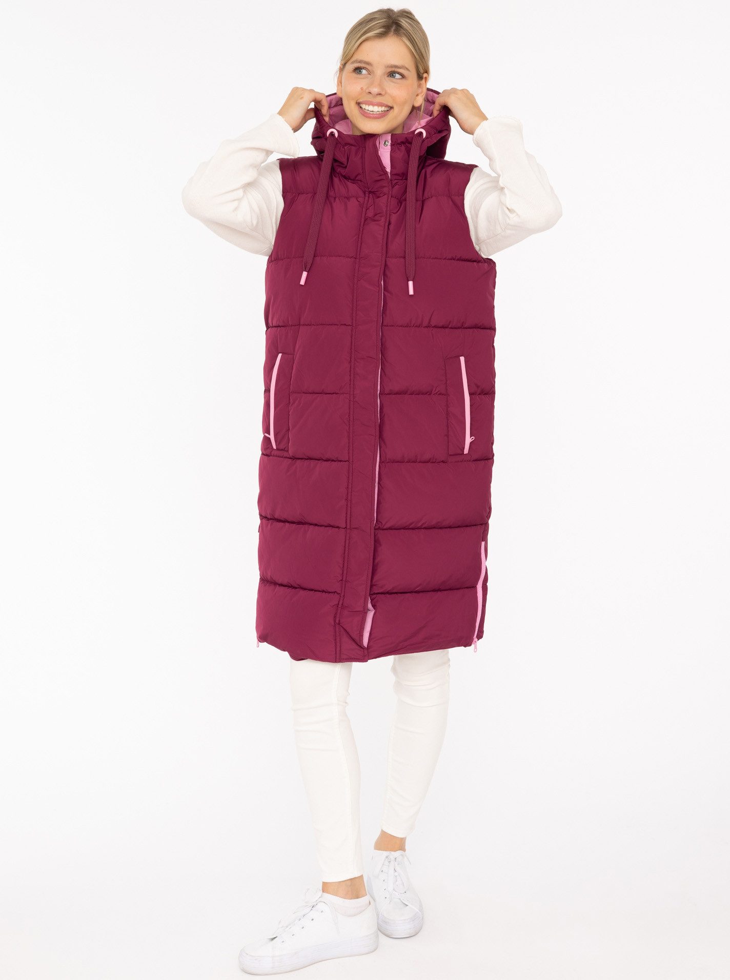 Zwillingsherz Steppweste "Smile" Smile-Steppung hinten, Zippern seitlich, K günstig online kaufen