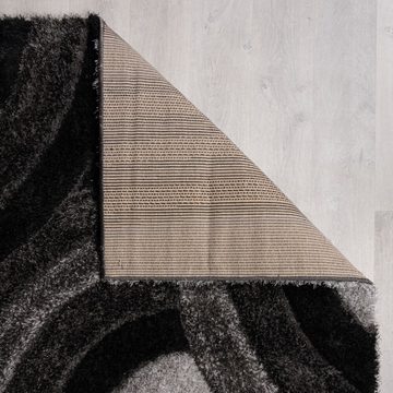 Hochflor-Läufer Hochflor-Teppich aus 100% recyceltem Polyester, handgeschnitzt, KADIMA DESIGN, Rechteckig, Höhe: 40 mm