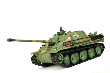 TPFLiving RC-Panzer Jagdpanther mit vollproportionaler Fernbedienung (Ferngesteuertes Fahrzeug mit Rückstoßfunktion, Rauch und Sound, Spielzeug mit Fernbedienung für Jugendliche ab 14 Jahren), Motor: 1 x 7,4 V - Akku: 1 x Volt/1.8Ah