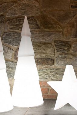 8 seasons design LED-Dekofigur 8 seasons - Motivleuchte Weihnachtsbaum Shining Tree rund 100 cm weiß