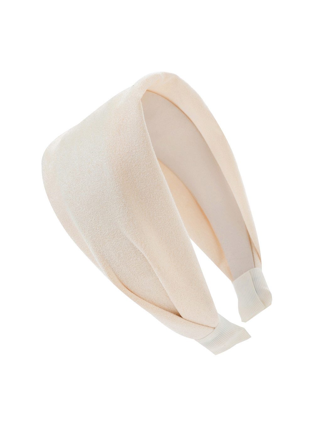 axy Haarreif Breiter Haarreif mit leichtem Flanell elegant, Damen Breiter Haarreif (Leder Optik) Haarband Haarreifen