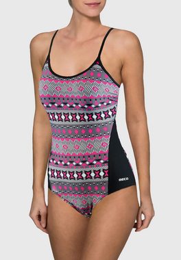 Beco Beermann Badeanzug Maxmove Comfort Swimsuit (1-St) im Komfort-Design mit geometrischen Mustern