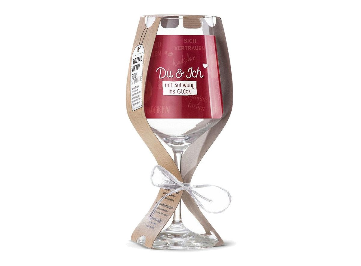 eXODA Weinglas Du & Ich, 2-tlg., Glas