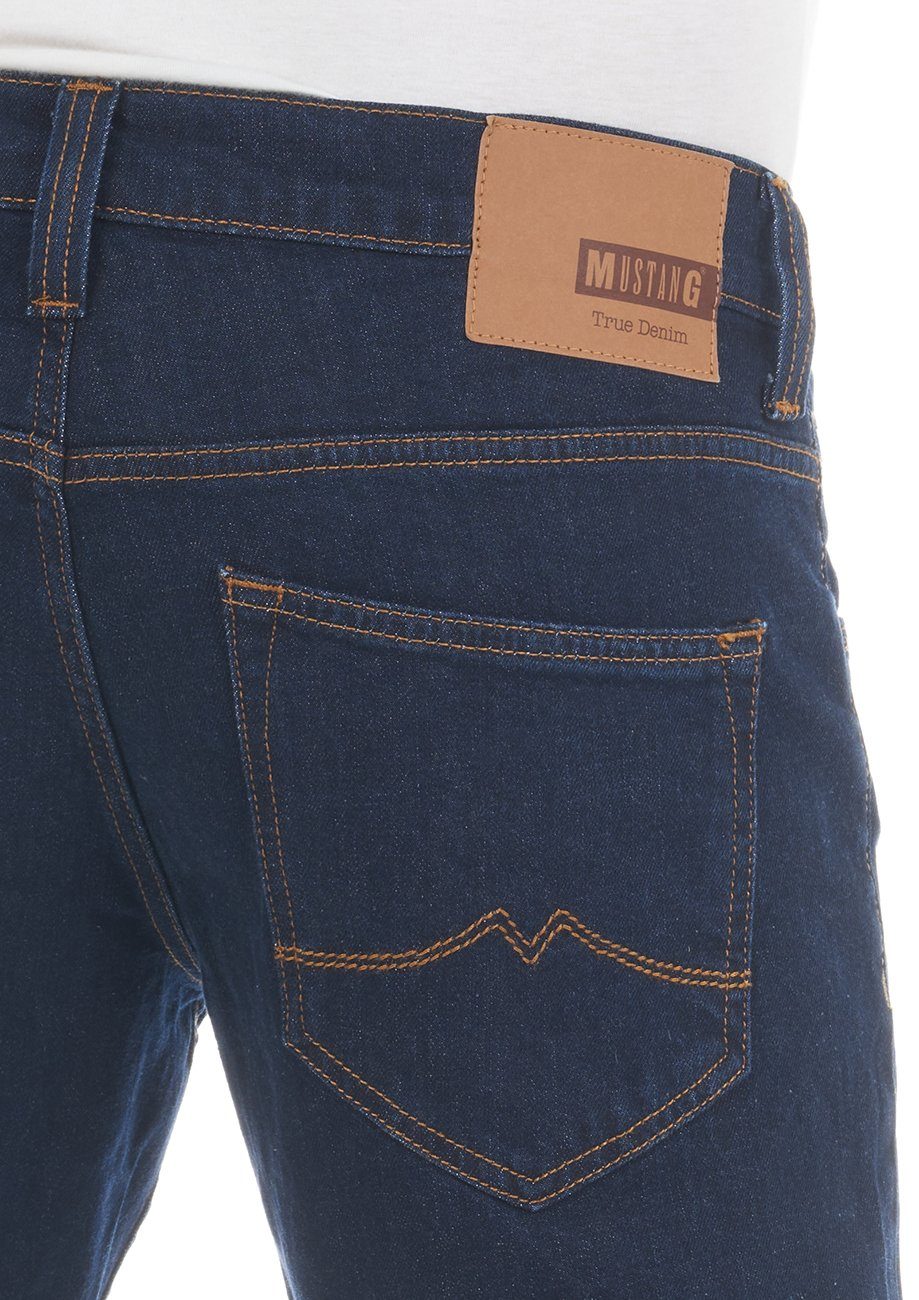 (940) Boot Blue Herren Denim Hose Stretch mit Dark Denim MUSTANG Bootcut-Jeans Oregon Jeanshose Cut