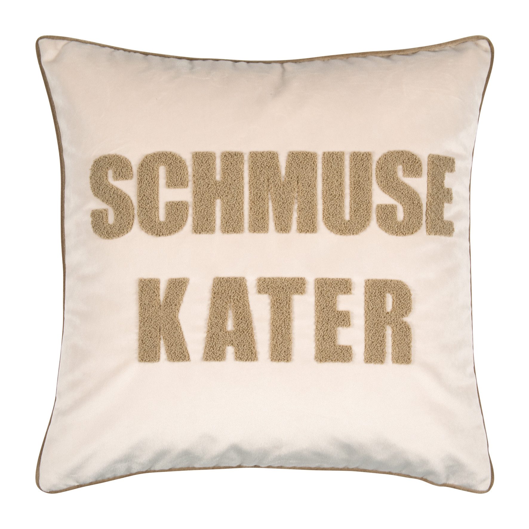 PAD Dekokissen LETTERS, farbige Keder, mit Schriftzug, verschiedene Größen