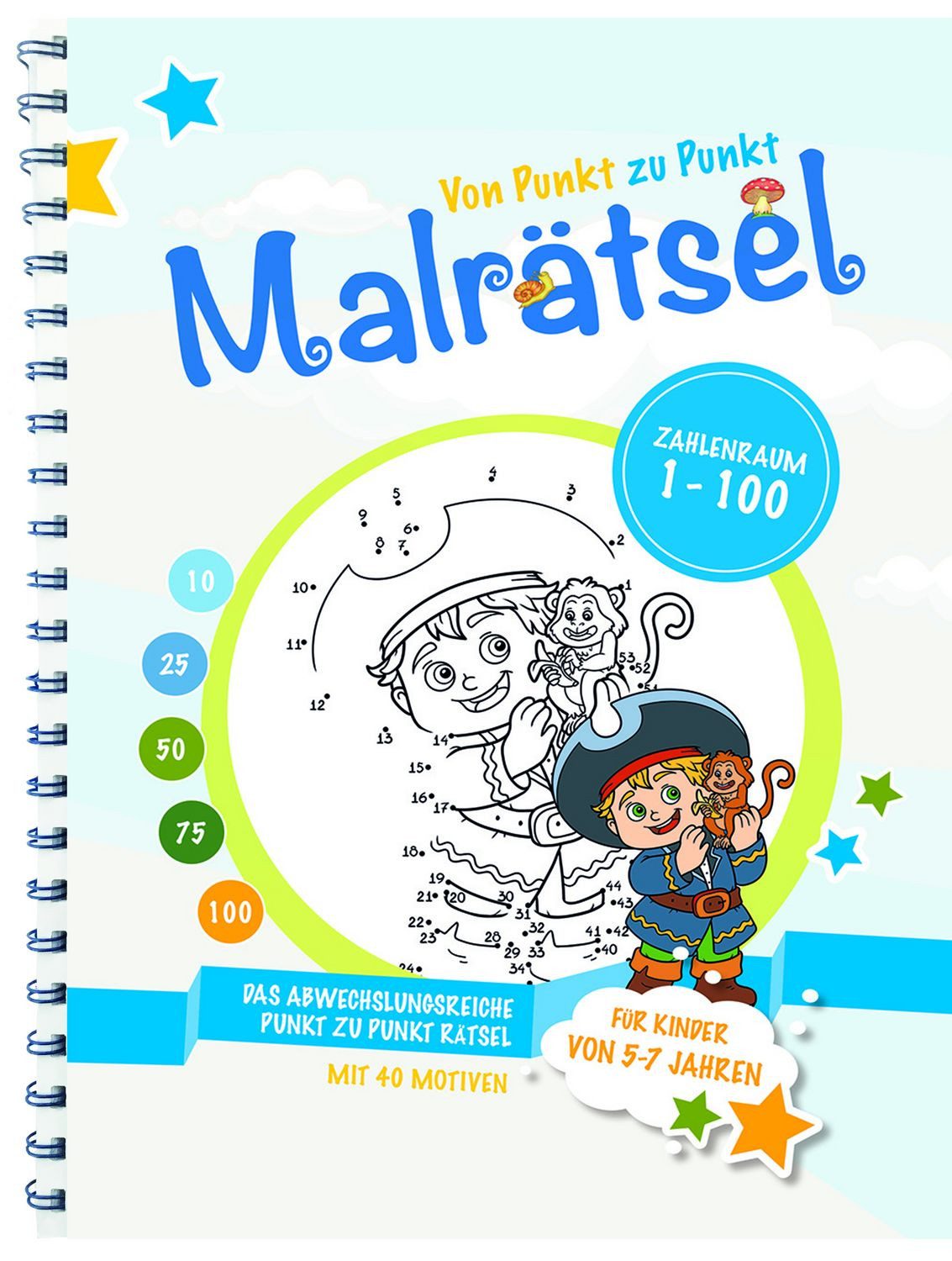 Von Punkt zu Punkt Malrätsel – 1 bis 100 / Carl Gerber Verlag GmbH