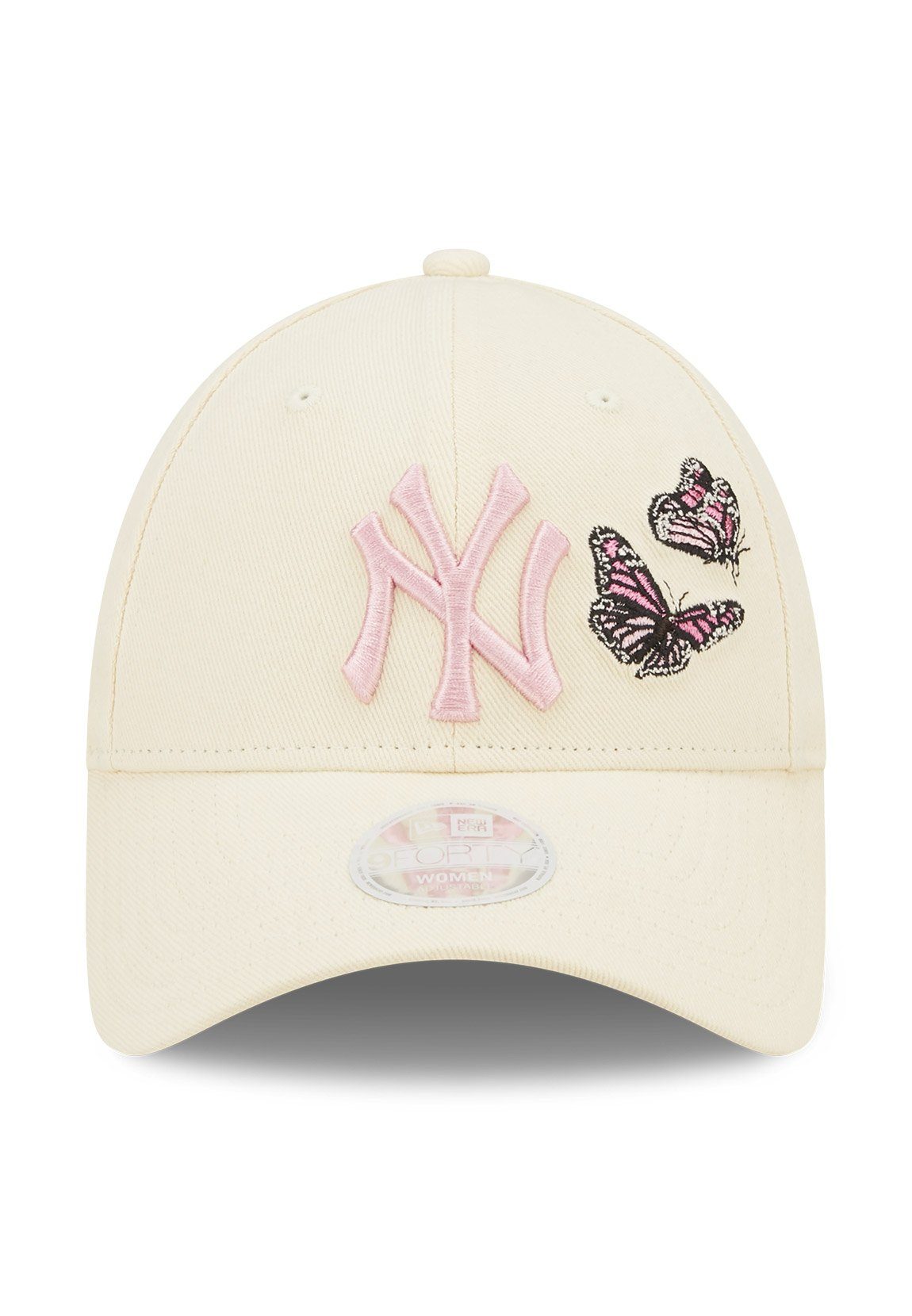 New Era Butterfly Baseball 9Forty Cap NY YANKEES Beige Cap Adjustable Wmns Damen New Era