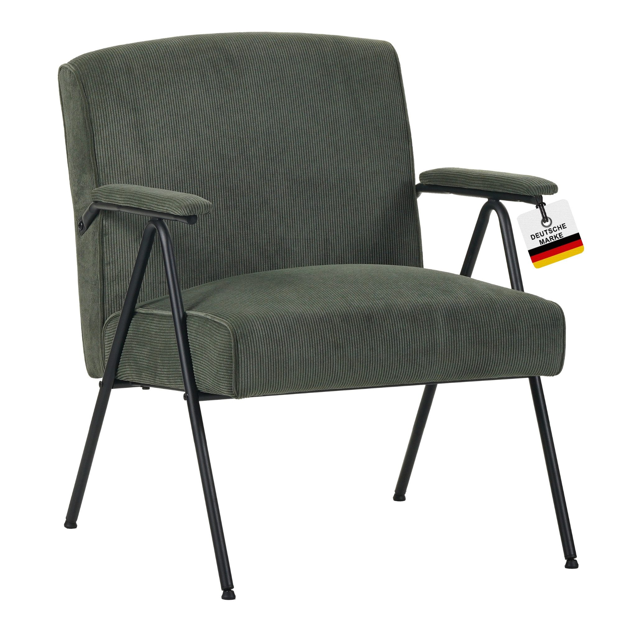 Albatros International Sessel Sessel Stanford Grün Vintage Design bequem St günstig online kaufen