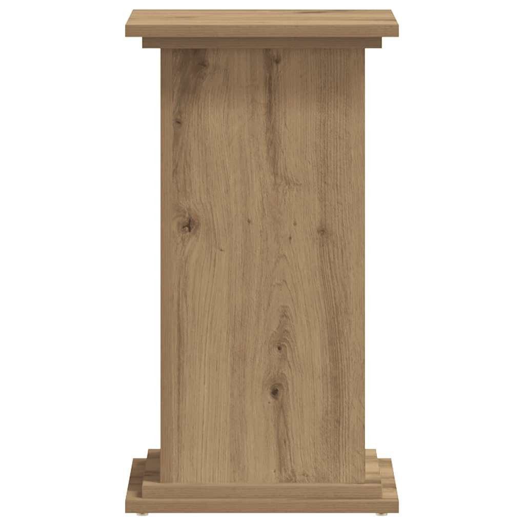 vidaXL Blumenständer Pflanzenständer Eiche 33 x 33 x 60 cm Holzwerkstoff (1 St) – Bild 3 von 5
