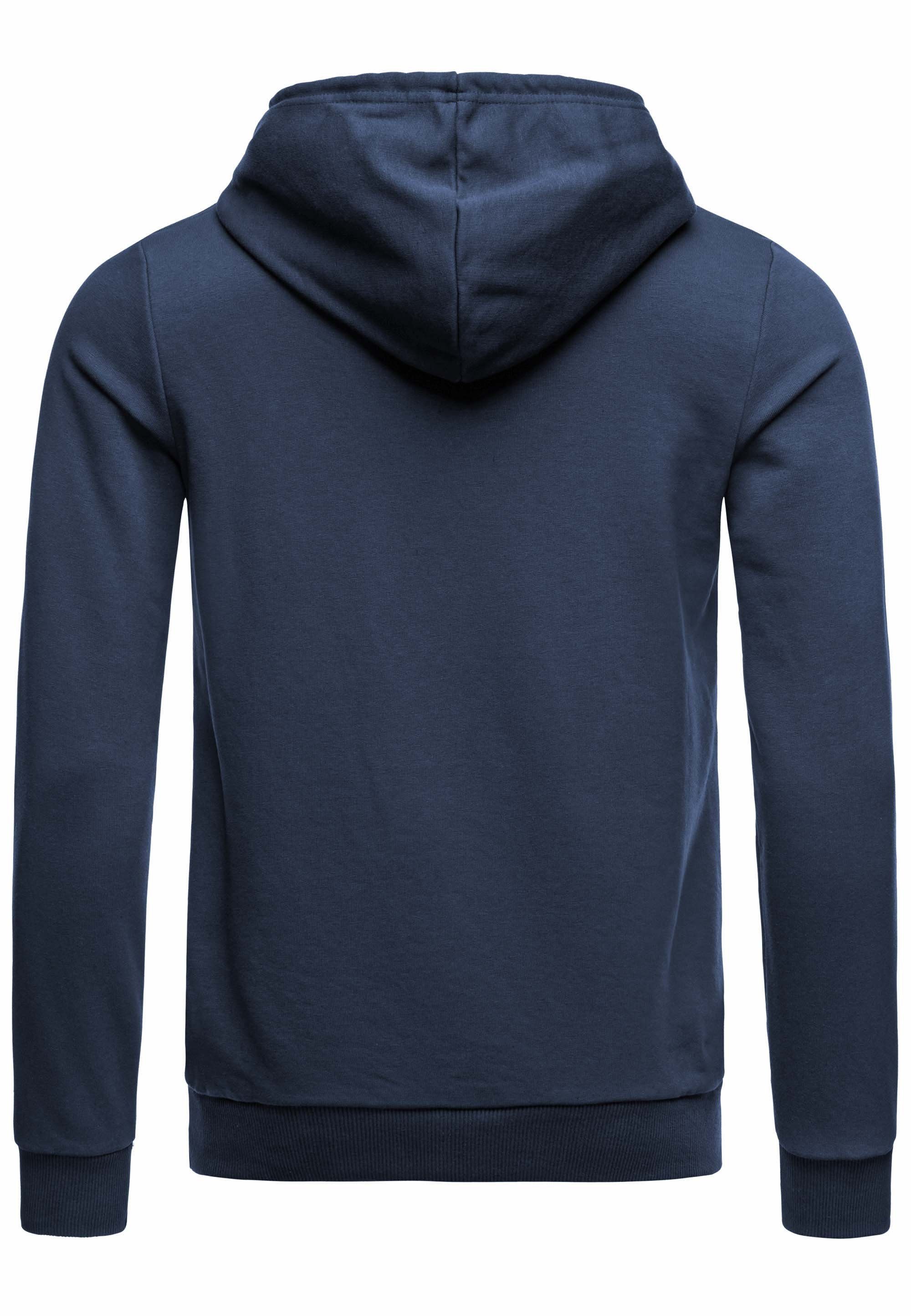 Premium mit Qualität Navyblau Hoodie RedBridge Kängurutasche Kapuzensweatshirt