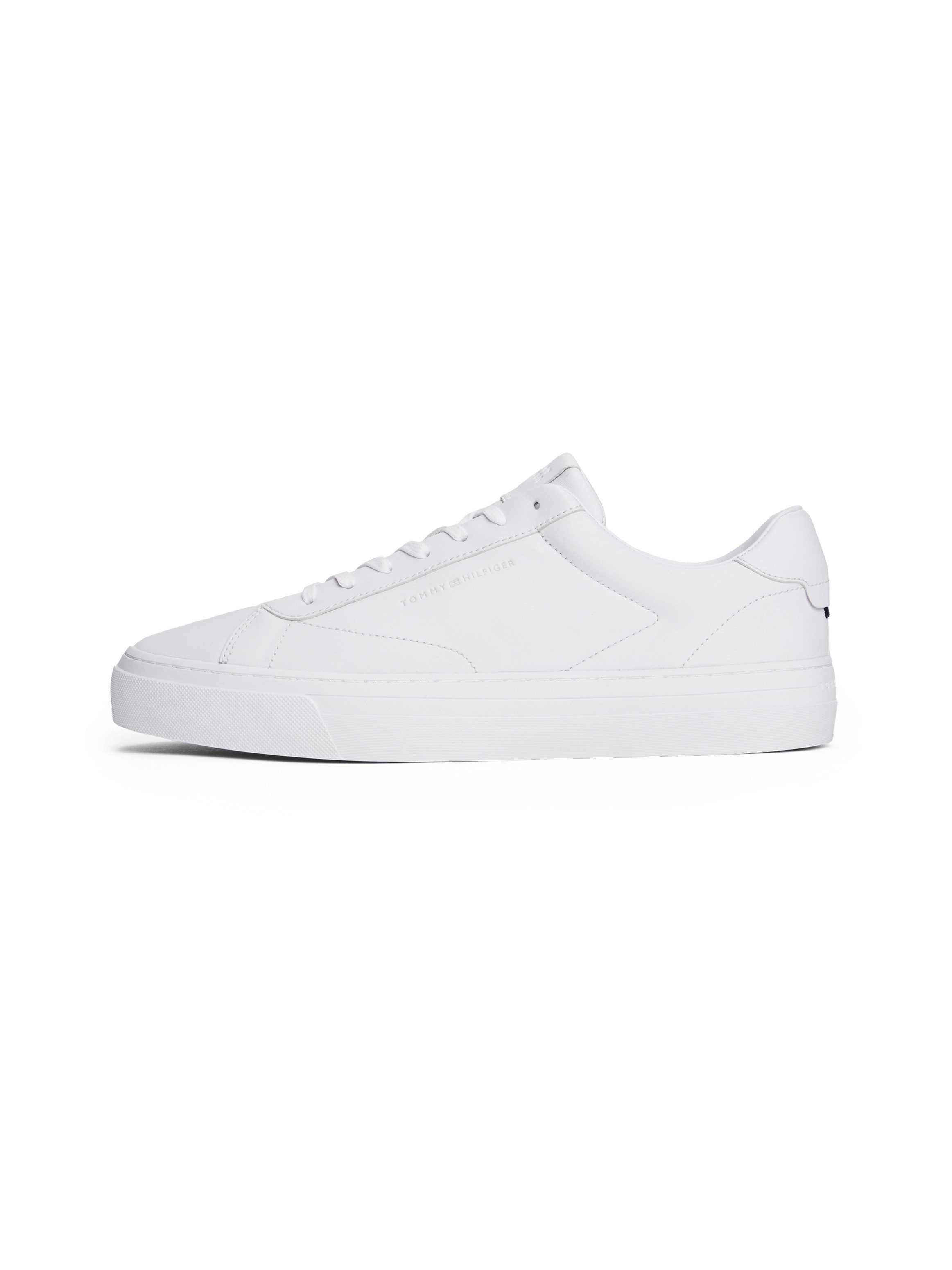 Tommy Hilfiger PREMIUM DRESS CUPSOLE LTH Sneaker, Freizeitschuh, Halbschuh, Schnürer mit Flaggen-Emblem an der Ferse – Bild 5 von 5