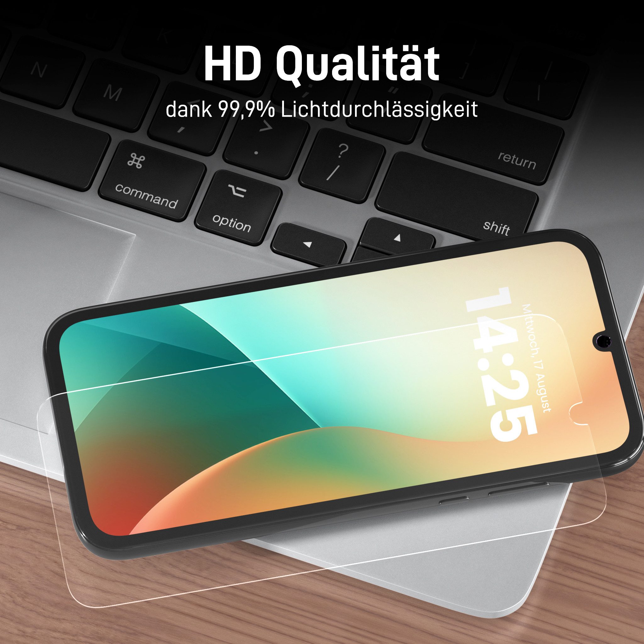 Tec-Expert Displayschutzglas 2X 9H Displayglas für Samsung Galaxy A16 / A16 5G für Samsung Galaxy A16 / A16 5G, Displayschutzfolie, 2 Stück, Displayschutz, Schu – Bild 4 von 5