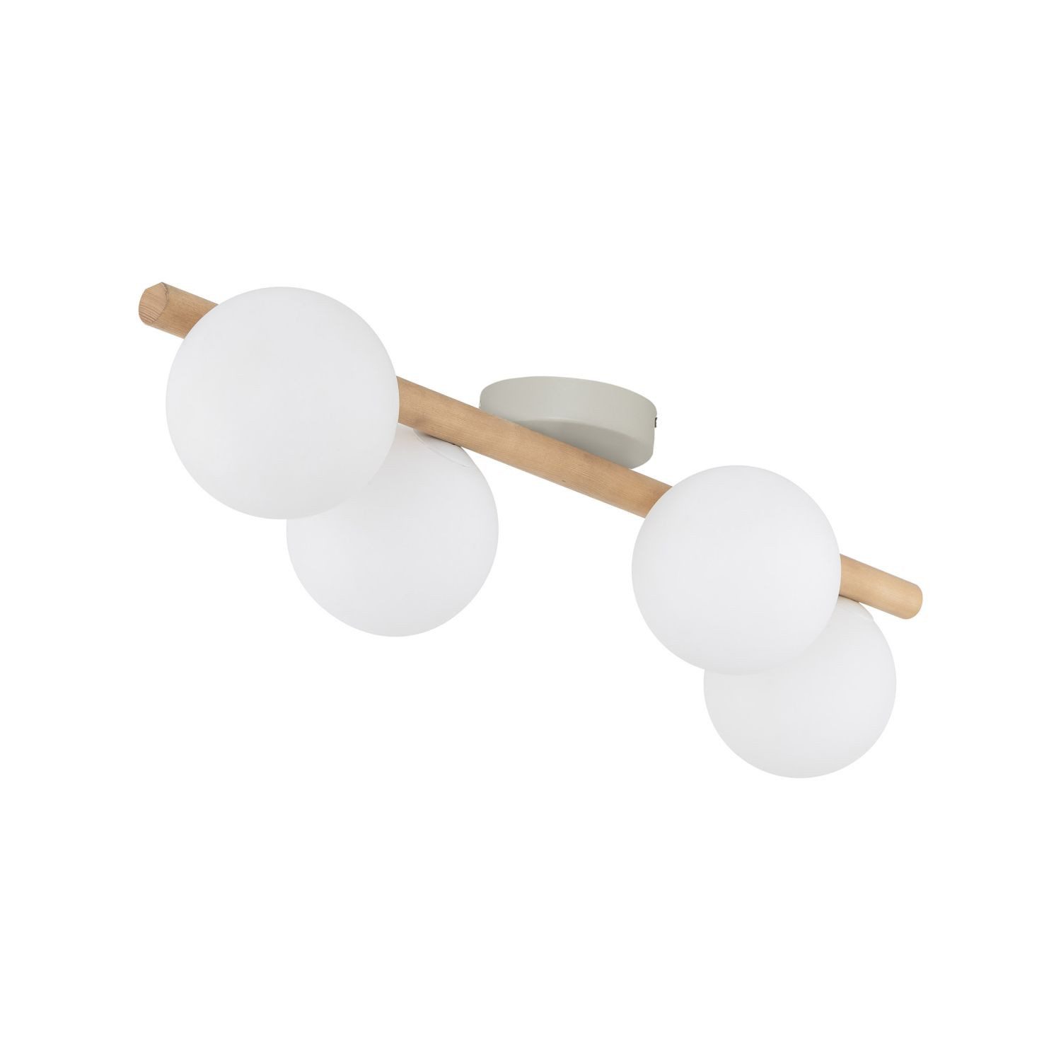 Licht-Erlebnisse Deckenleuchte MIEKE, ohne Leuchtmittel, Glas Metall 65 cm günstig online kaufen