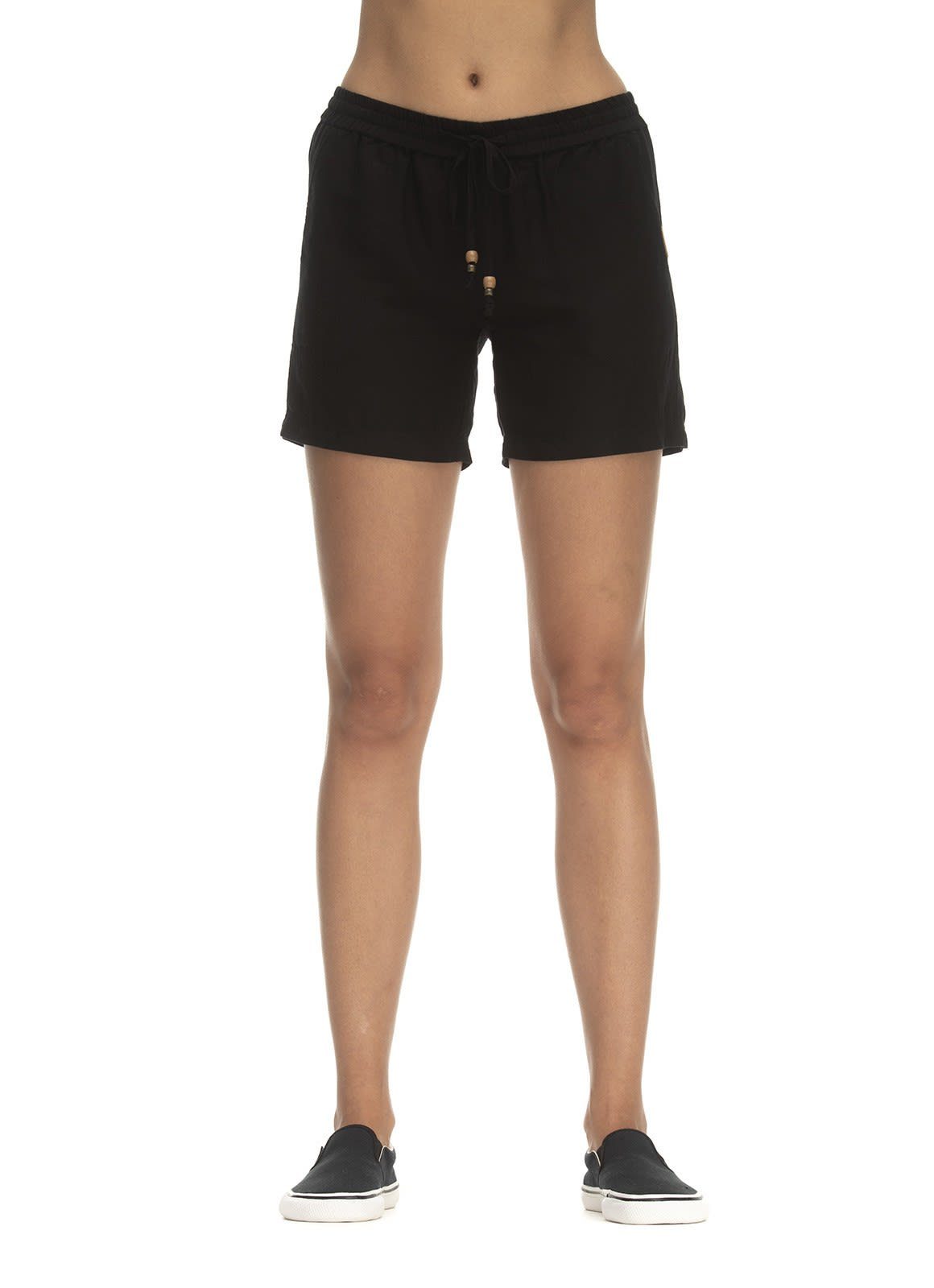 Ragwear Strandshorts Ragwear W Keito Organic Damen Shorts Black | Shorts
