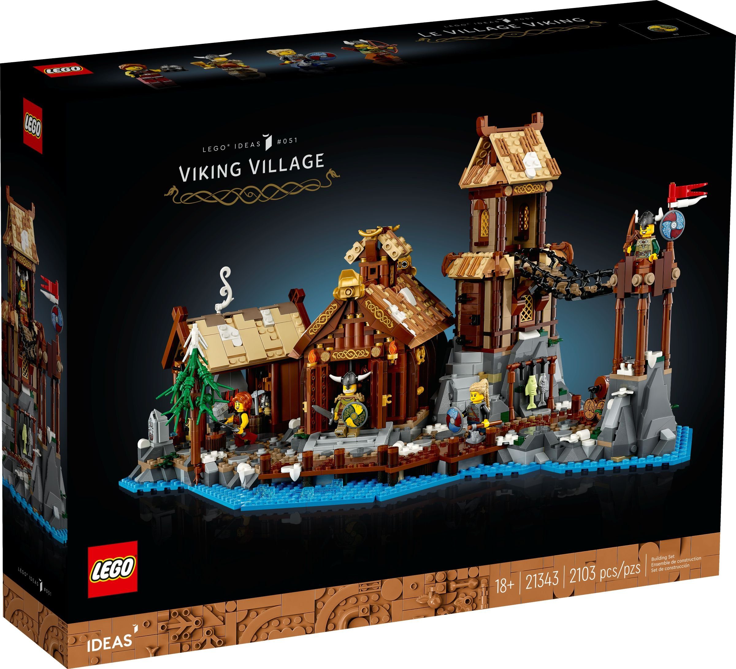 LEGO® LEGO® Ideas 21343 Wikingerdorf Konstruktionsspielsteine, günstig online kaufen