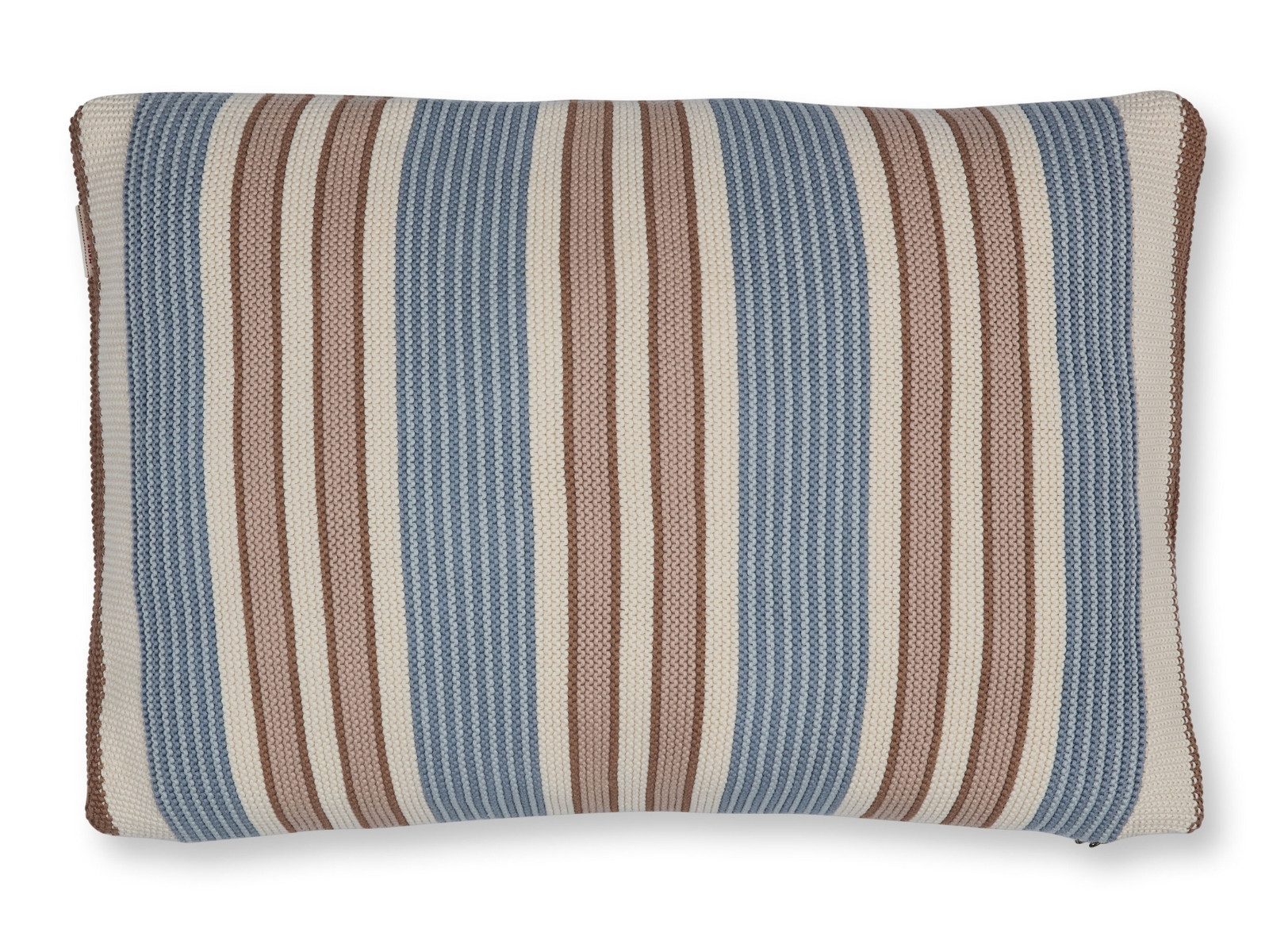 PiP Studio Dekokissen Bonsoir Combistripe Kissen blau 40x60cm (1 Stück)