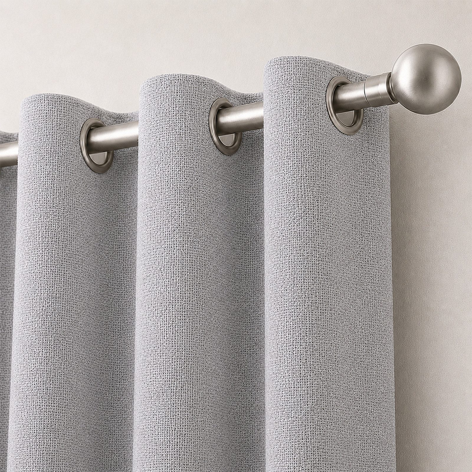BlingBin Verdunkelungsvorhang 100 % verdunkelnde Ösengardinen 2‑er Set, Leinenoptik (2 St), verdunkelnd, blickdichte Thermovorhänge mit Wärmeschutz und Schallsc – Bild 2 von 5