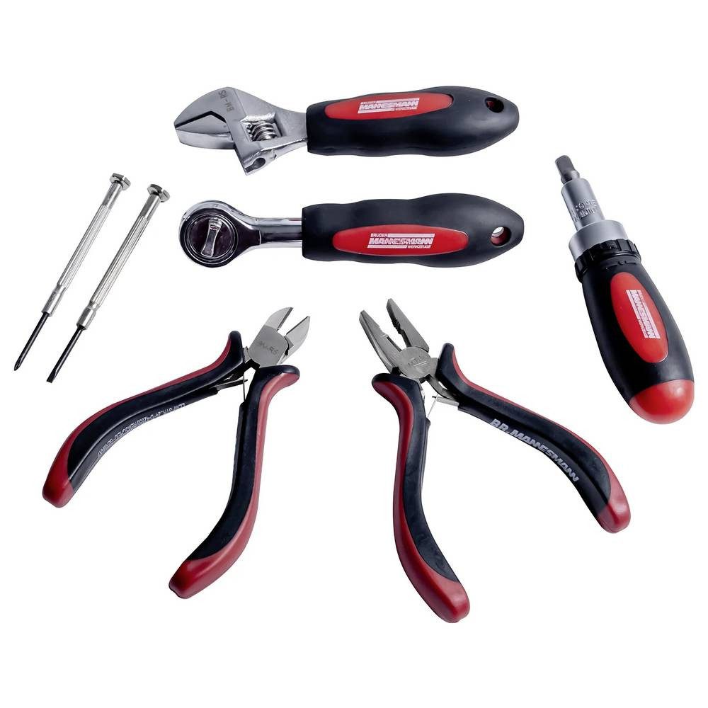 Brüder Mannesmann Werkzeuge Werkzeugset Elektronik-Tool-Kit, in Reissverschlusstasche, 45-teilig M29044, in Tasche