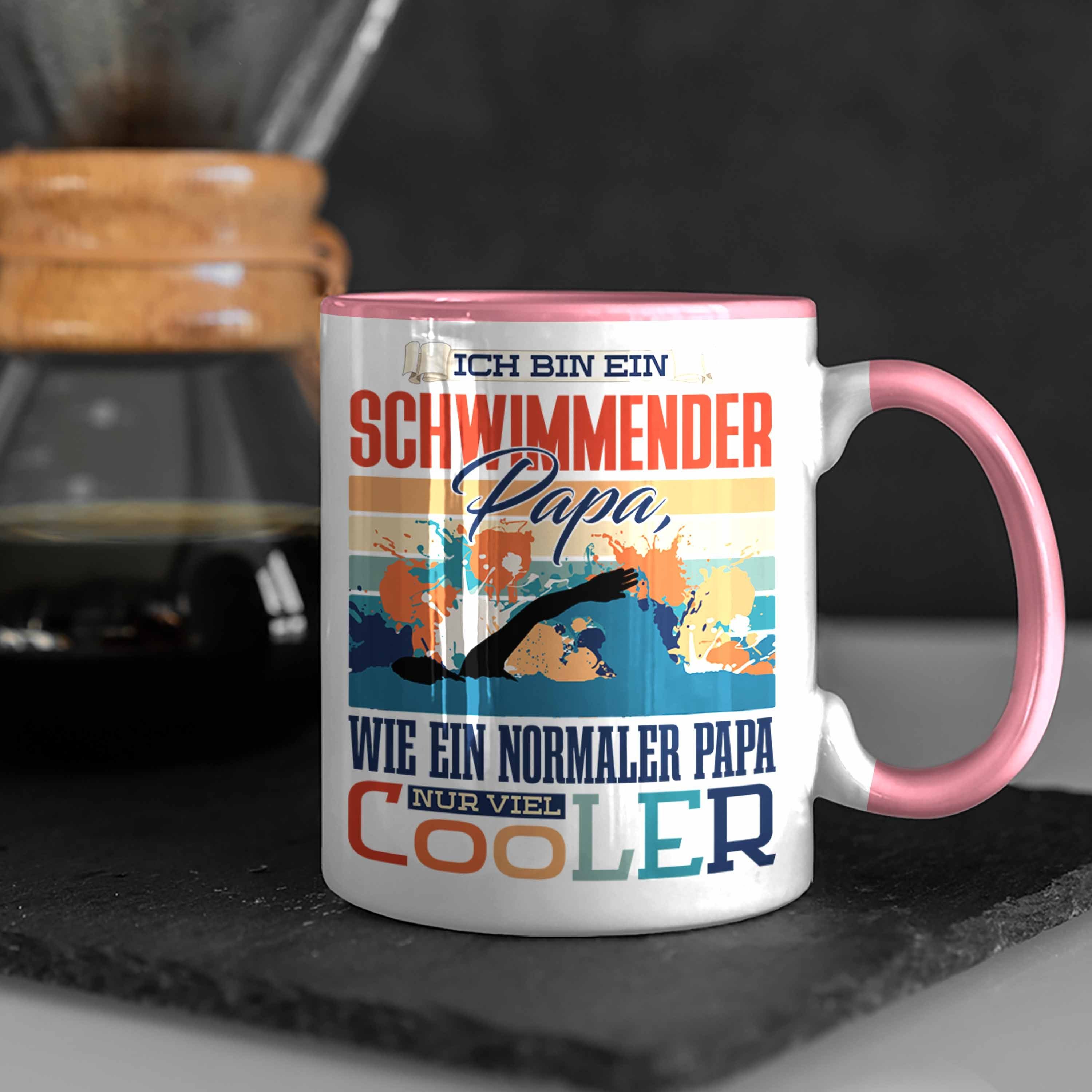 Schwimmen Trendation Papa Rosa Tasse Geschenkidee Tasse Geschenk zum Vate Trendation - Vater