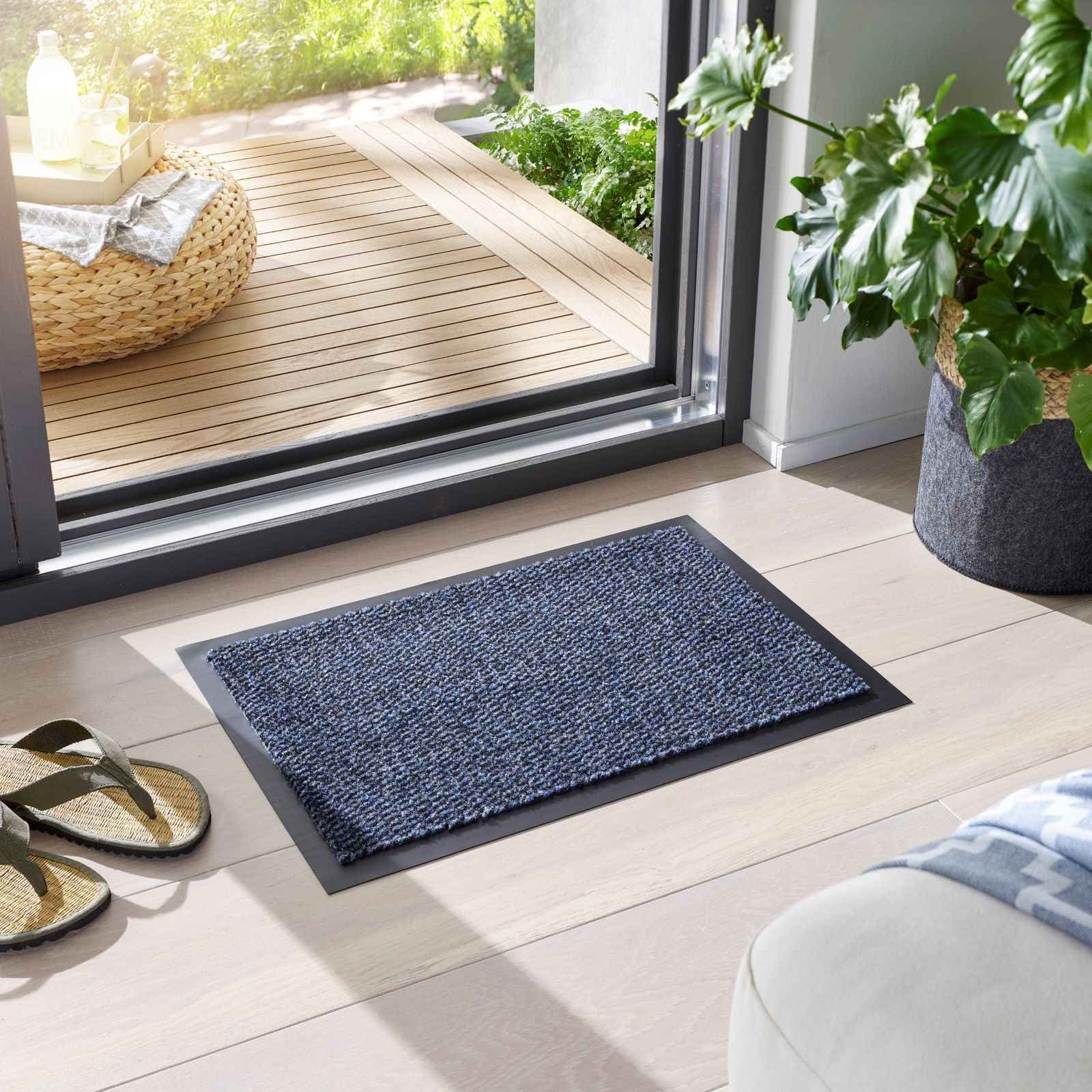 TaraCarpet Fußmatte Schmutzfangmatte Azurit, rechteckig, Höhe: günstig online kaufen