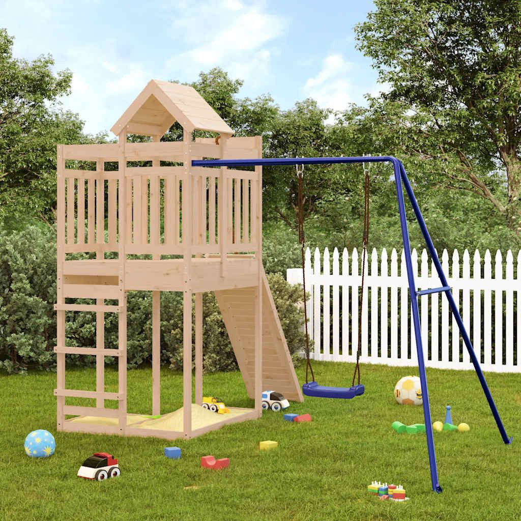 vidaXL Spielturm Spielturm Massivholz Kiefer