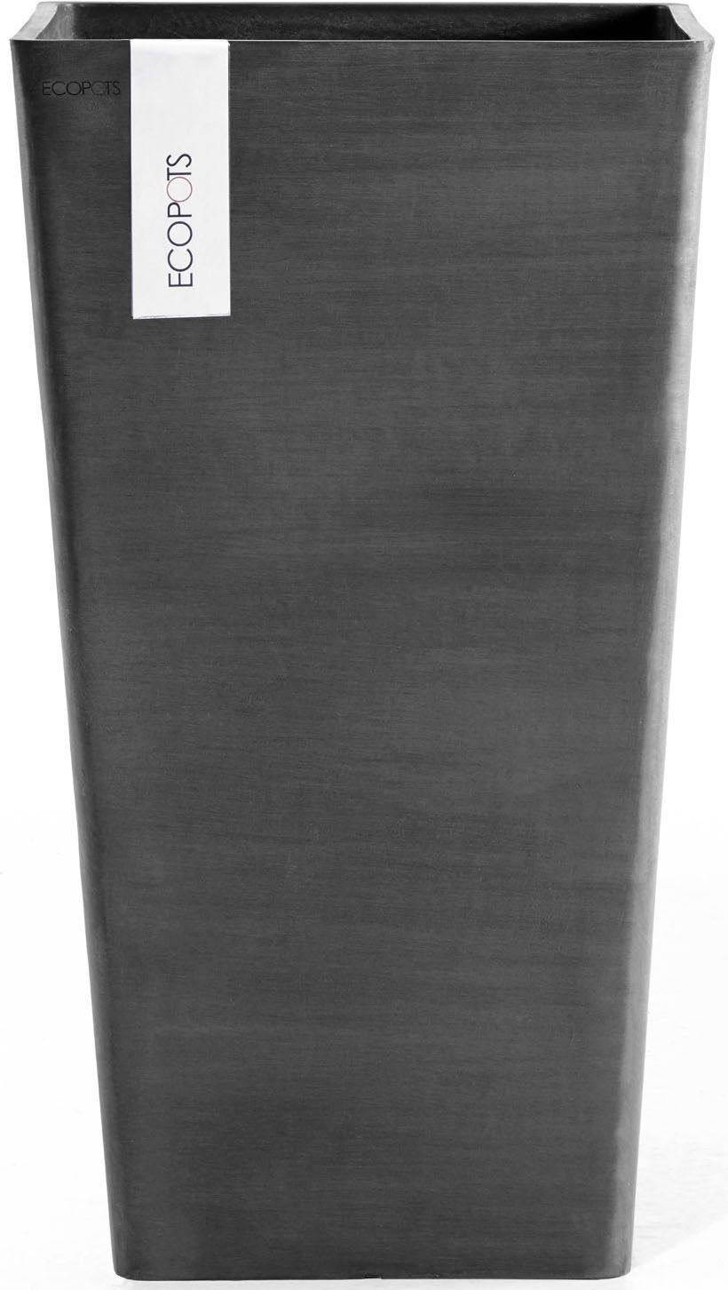 ECOPOTS Blumentopf ROTTERDAM MID HIGH Dark Grey, BxTxH: 31x31x56 cm