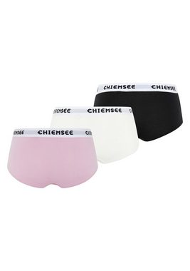 Chiemsee Hipster Hipster-Panty im Dreierpack mit Logo-Bund 3 (3er-Pack, 3-St)