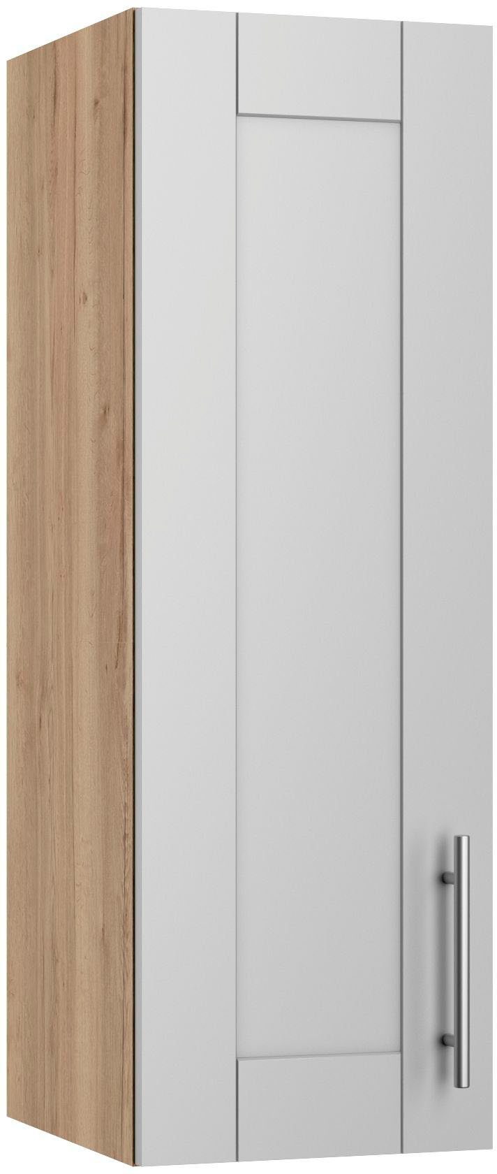 OPTIFIT Hängeschrank Ahus Breite 30 cm | wildeiche hellgrau Nachbildung Nachbildung matt/wildeiche