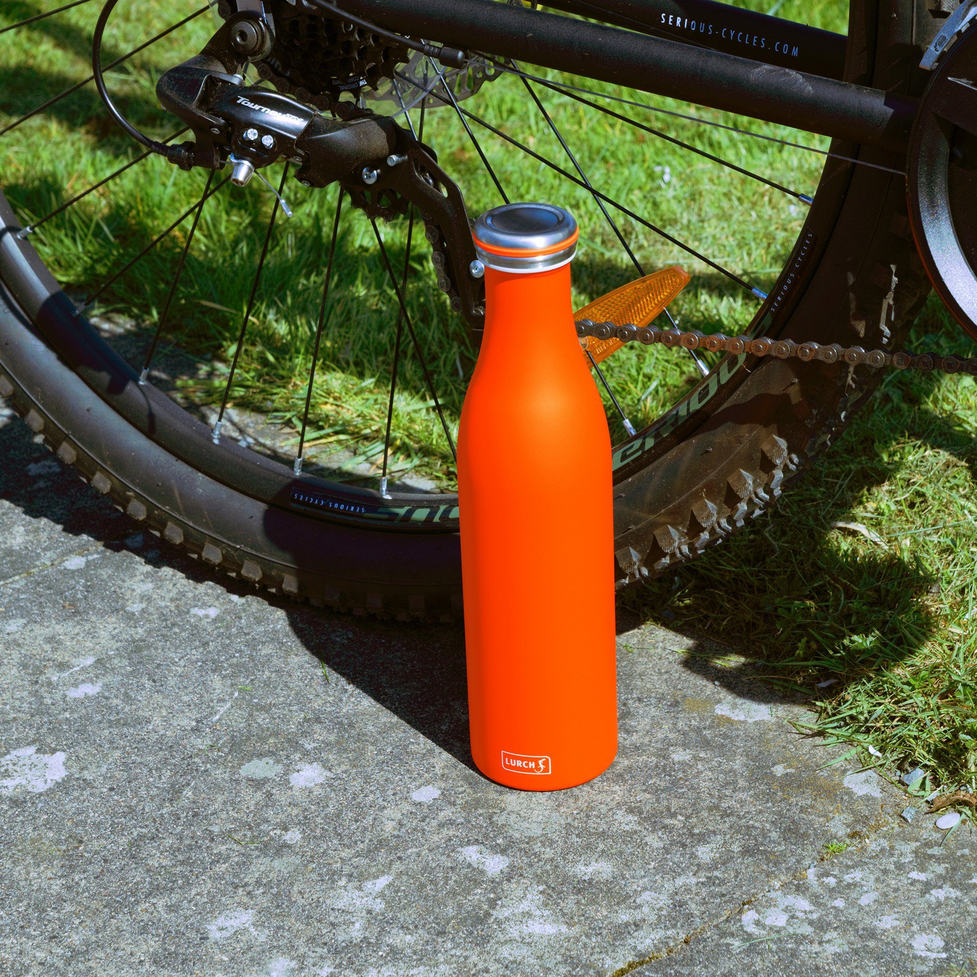 Lurch Isolierflasche Trinkflasche 0,75 Liter Orange