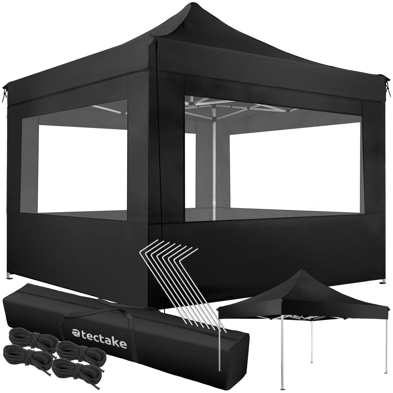 tectake Pavillon Olivia, mit 4 Seitenteilen, günstig online kaufen