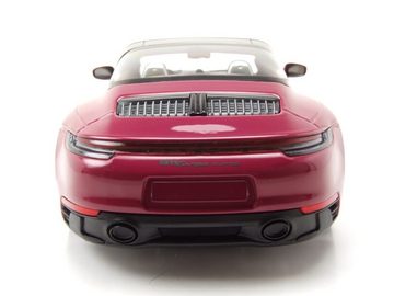 Minichamps Modellauto Porsche 911 992 Targa 4 GTS 2021 rubystar Modellauto 1:18 Minichamps, Maßstab 1:18