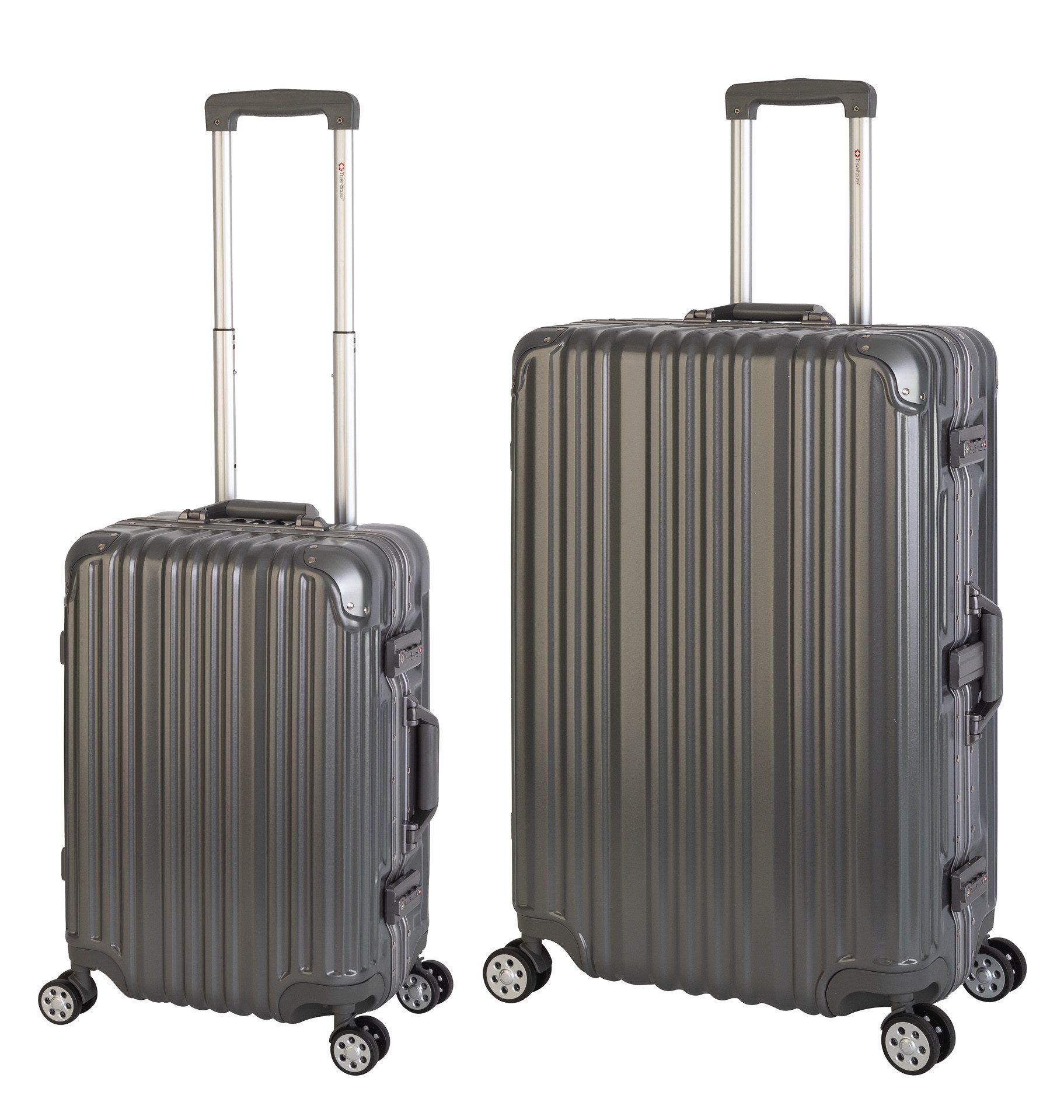 Travelhouse Trolleyset London, 4 Rollen, (2 tlg), TSA Zahlenschloss Alu-Rah günstig online kaufen