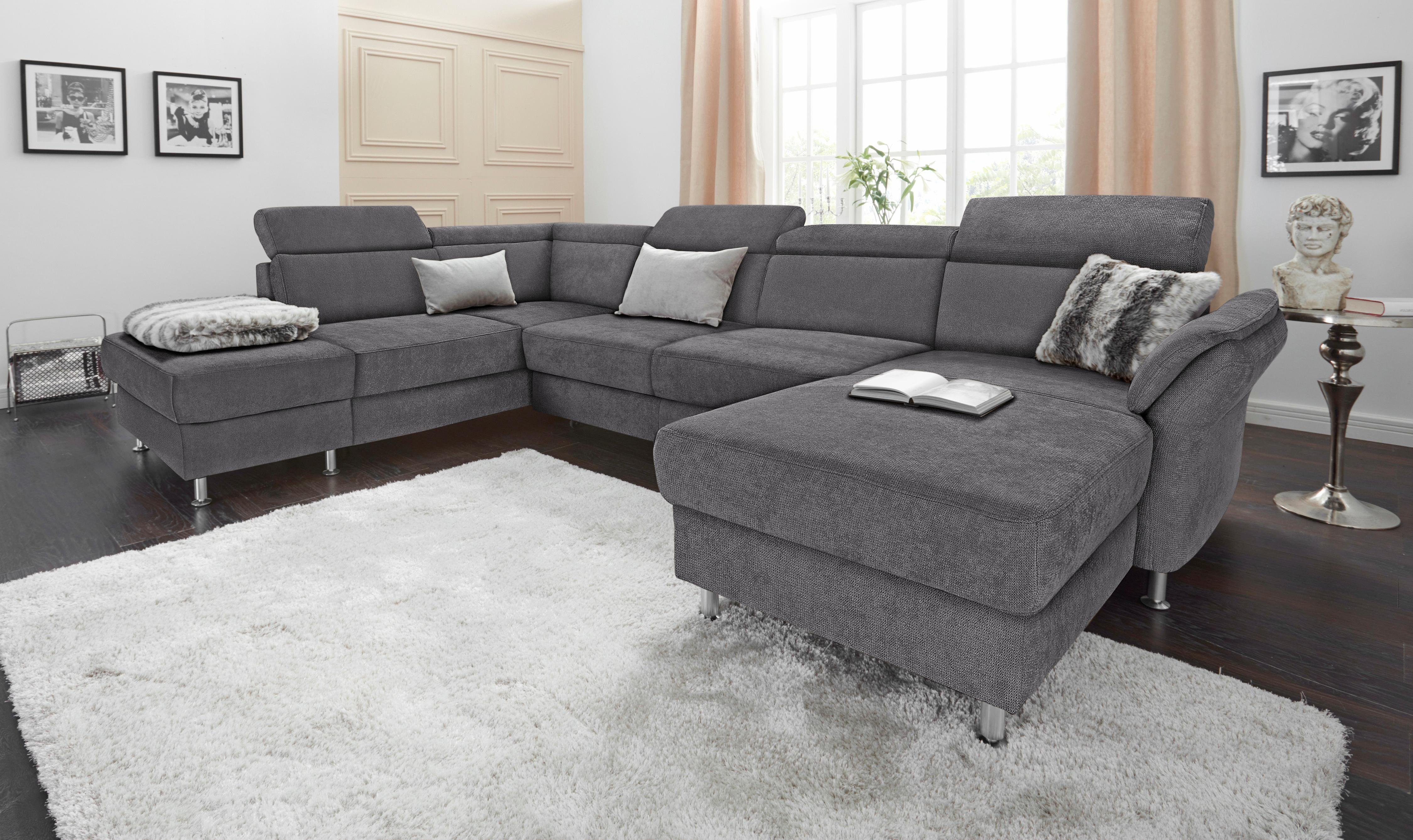 sit&more Wohnlandschaft "Avignon U-Form", wahlweise mit Bettfunktion und St günstig online kaufen