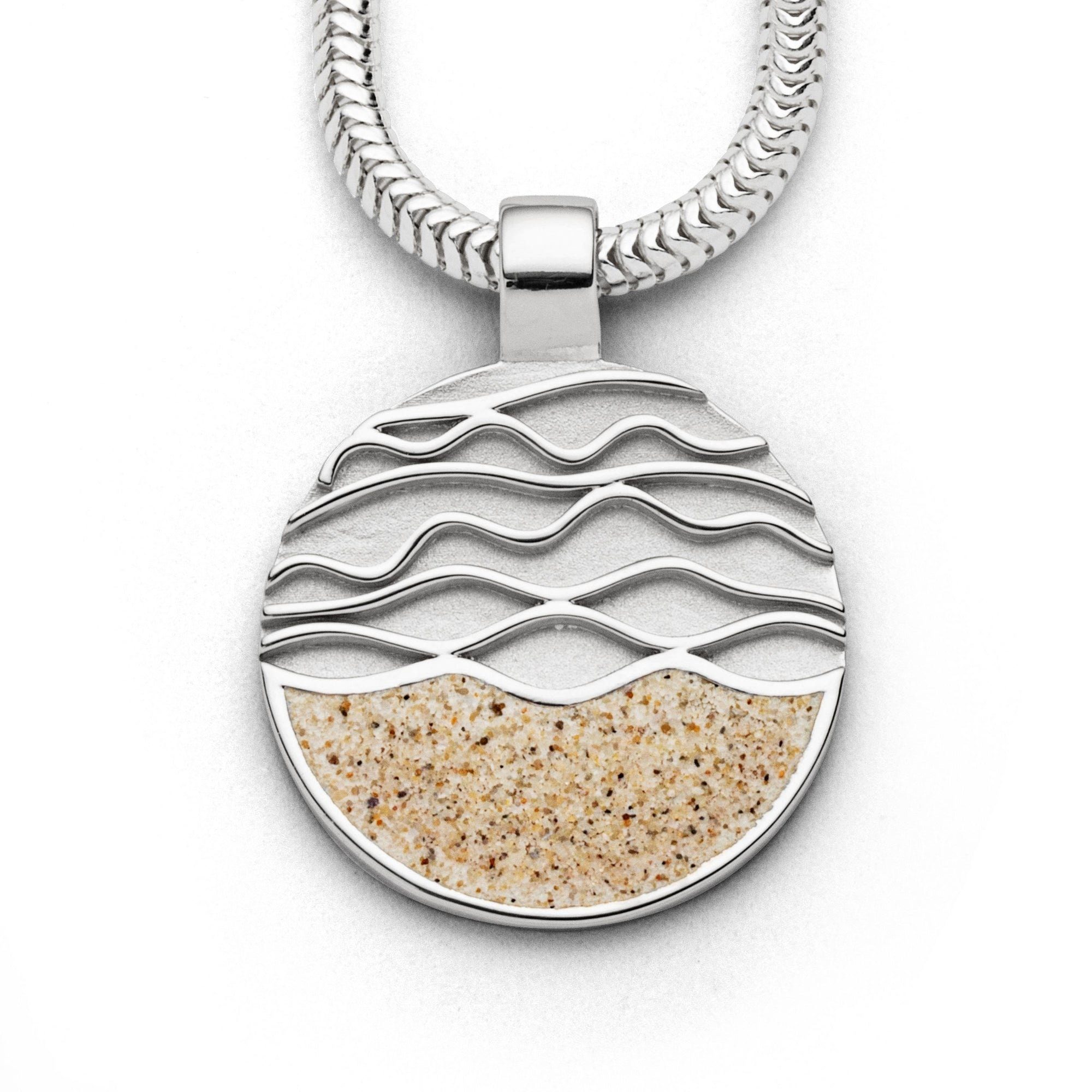 DUR Кулоны DUR Schmuck: Anhänger "Strandwellen", mit Strandsand, P3033