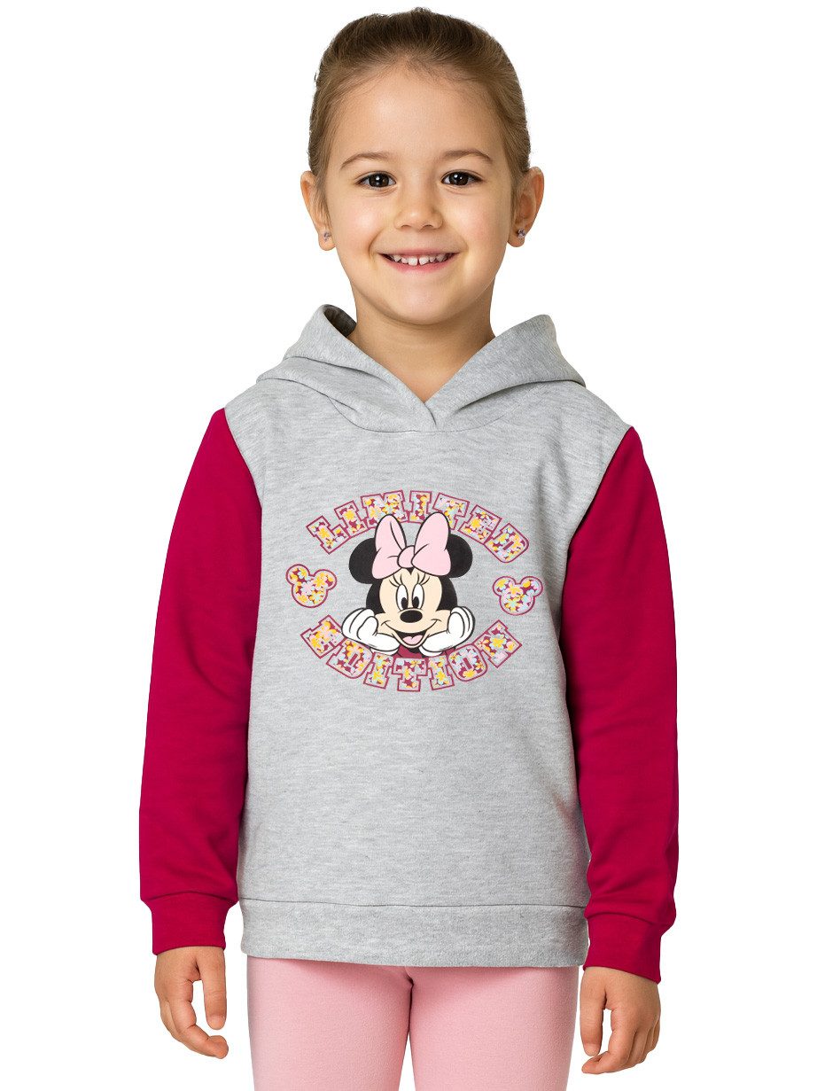 United Labels® Sweatshirt Disney - Minnie Mouse - Limited Edition-Print mit Blümchen, Hoodie