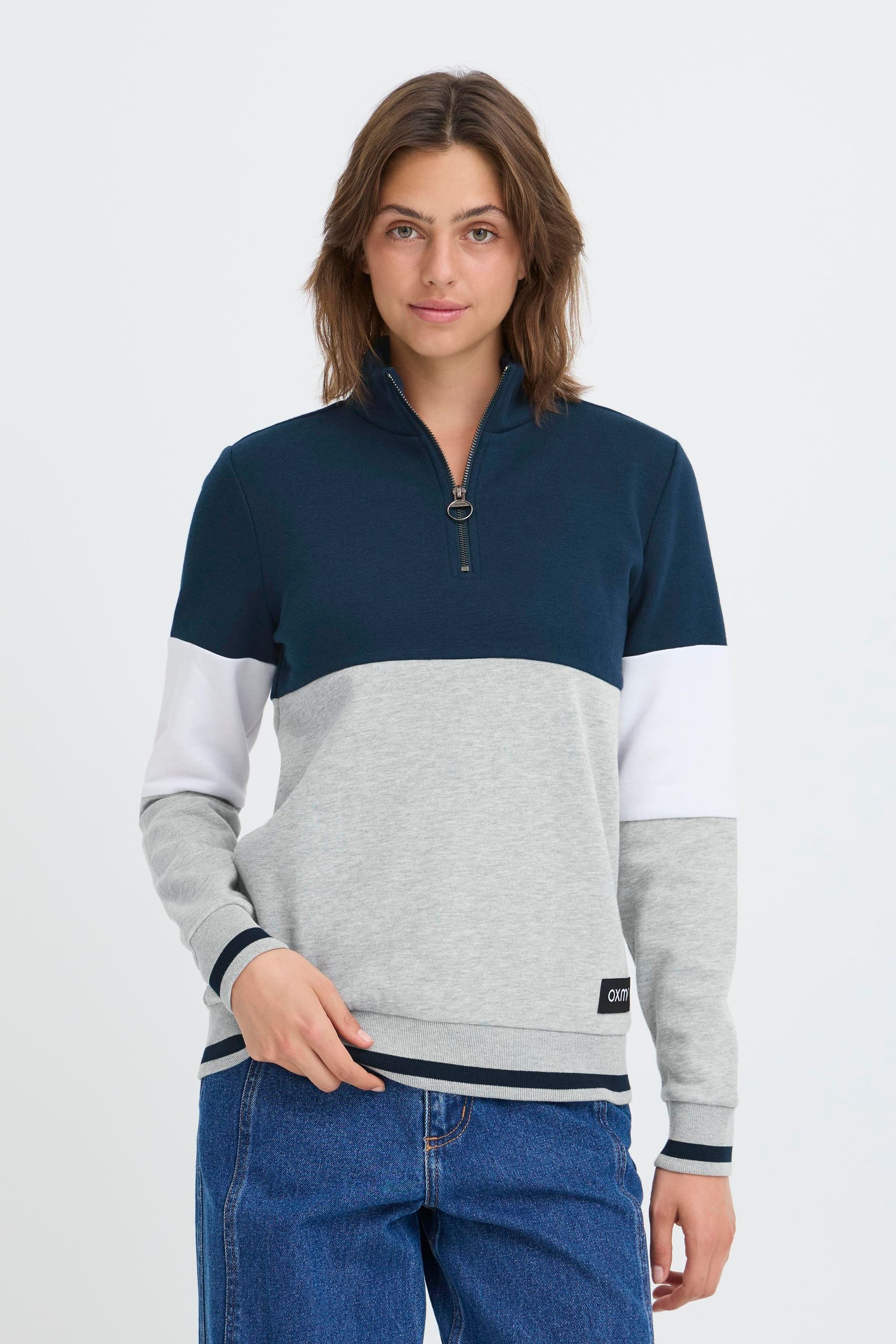 OXMO Longsweatshirt OXOmaren Modernes Sweatshirt