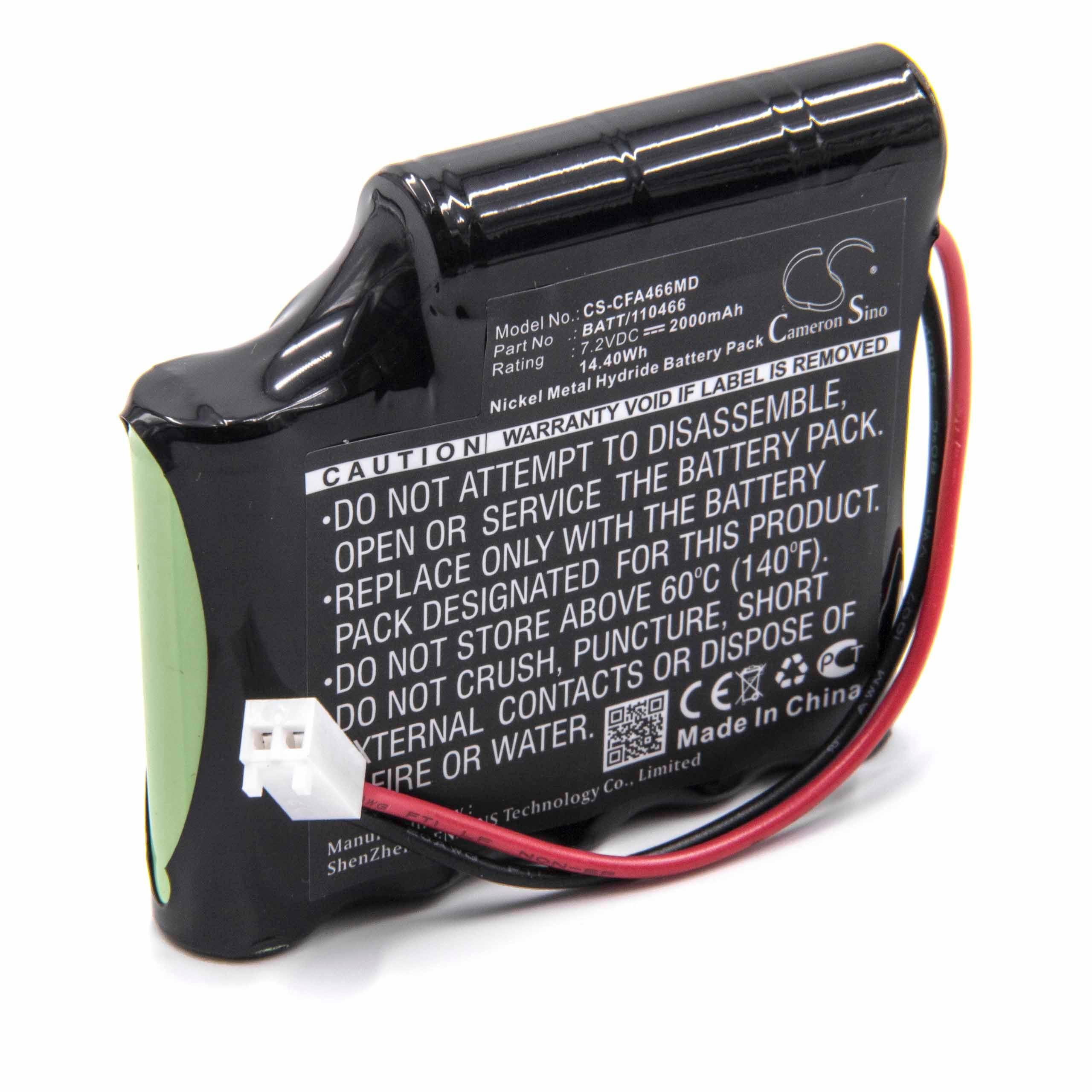 vhbw kompatibel mit Globus Acus 4 Pro Akku NiMH 2000 mAh (7,2 V)