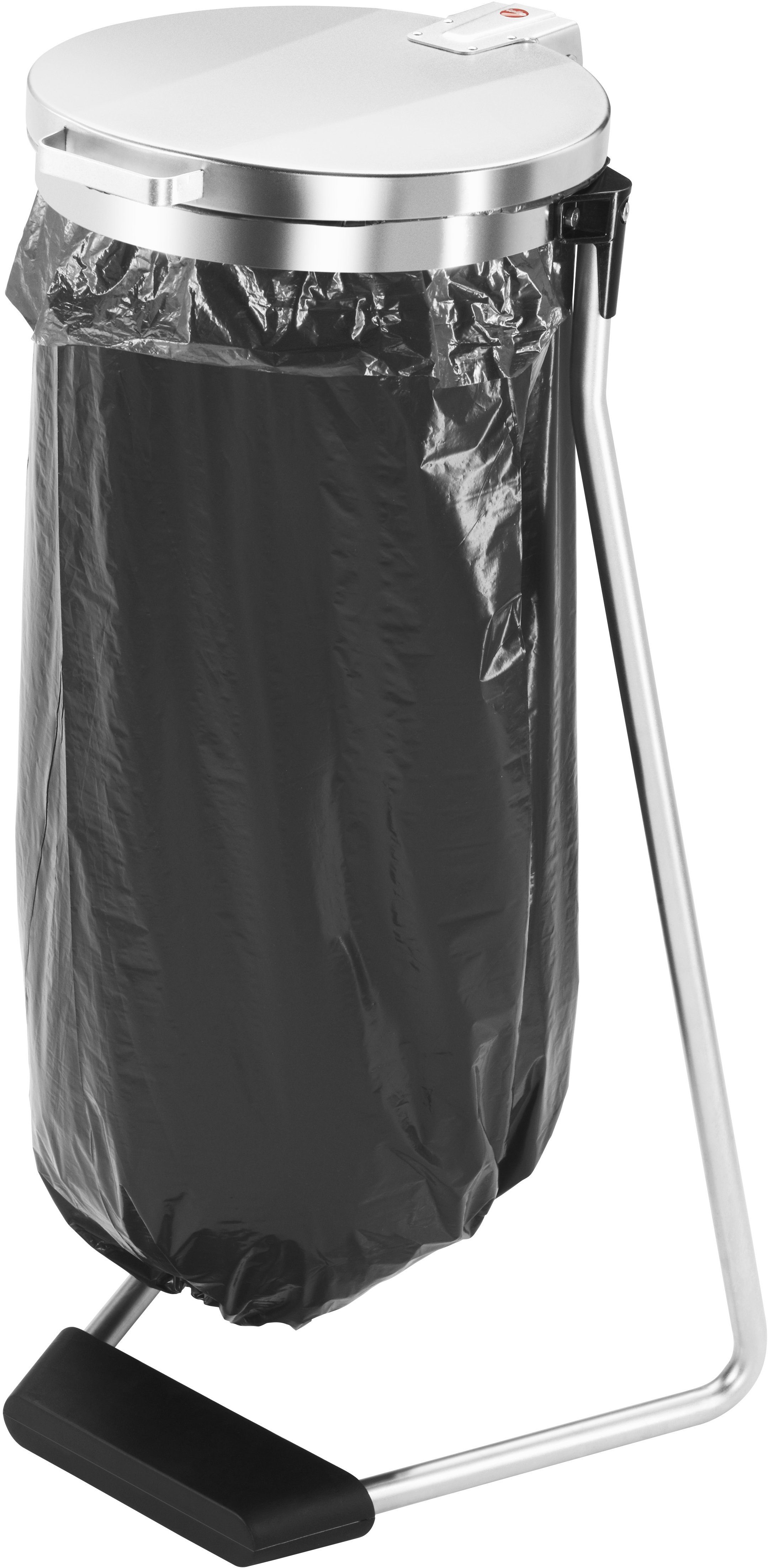 Hailo Müllsackständer ProfiLine MSS Design XXXL, 120 Liter, grau, Müllbeutelfixierung