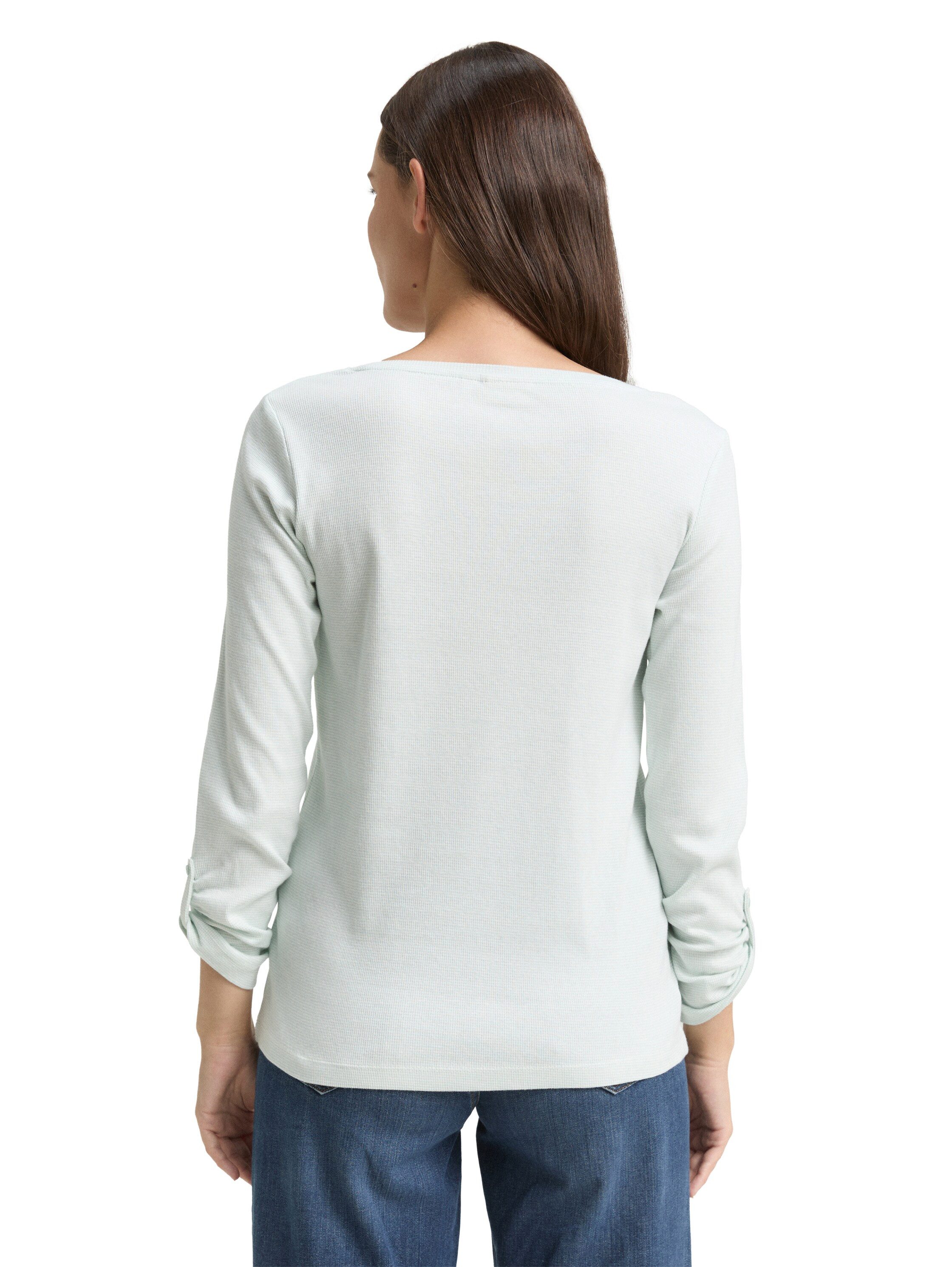 TOM TAILOR Henleyshirt mit Turn-Up-Arm günstig online kaufen