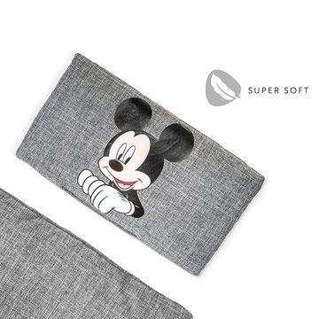 Hauck Hochstuhlauflage Disney Deluxe - Mickey Grey, Sitzpolster Sitzkissen – Sitzauflage für Alpha Hochstuhl