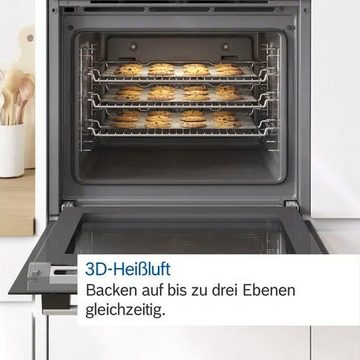 BOSCH Elektro-Herd-Set HND211CS62, mit Teleskopauszug nachrüstbar