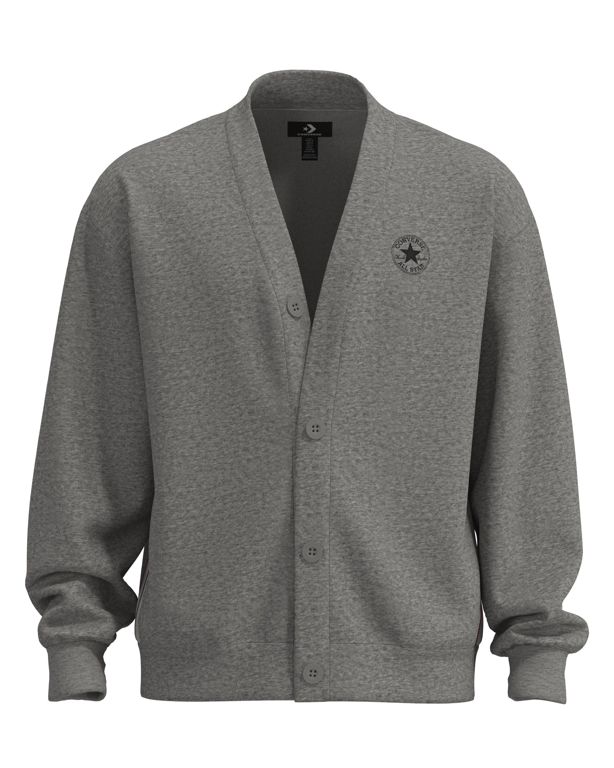 Converse Sweatjacke CHUCK CARDIGAN für vielseitige Aktivitäten, sportlicher Stil, bequemer Tragekomfort