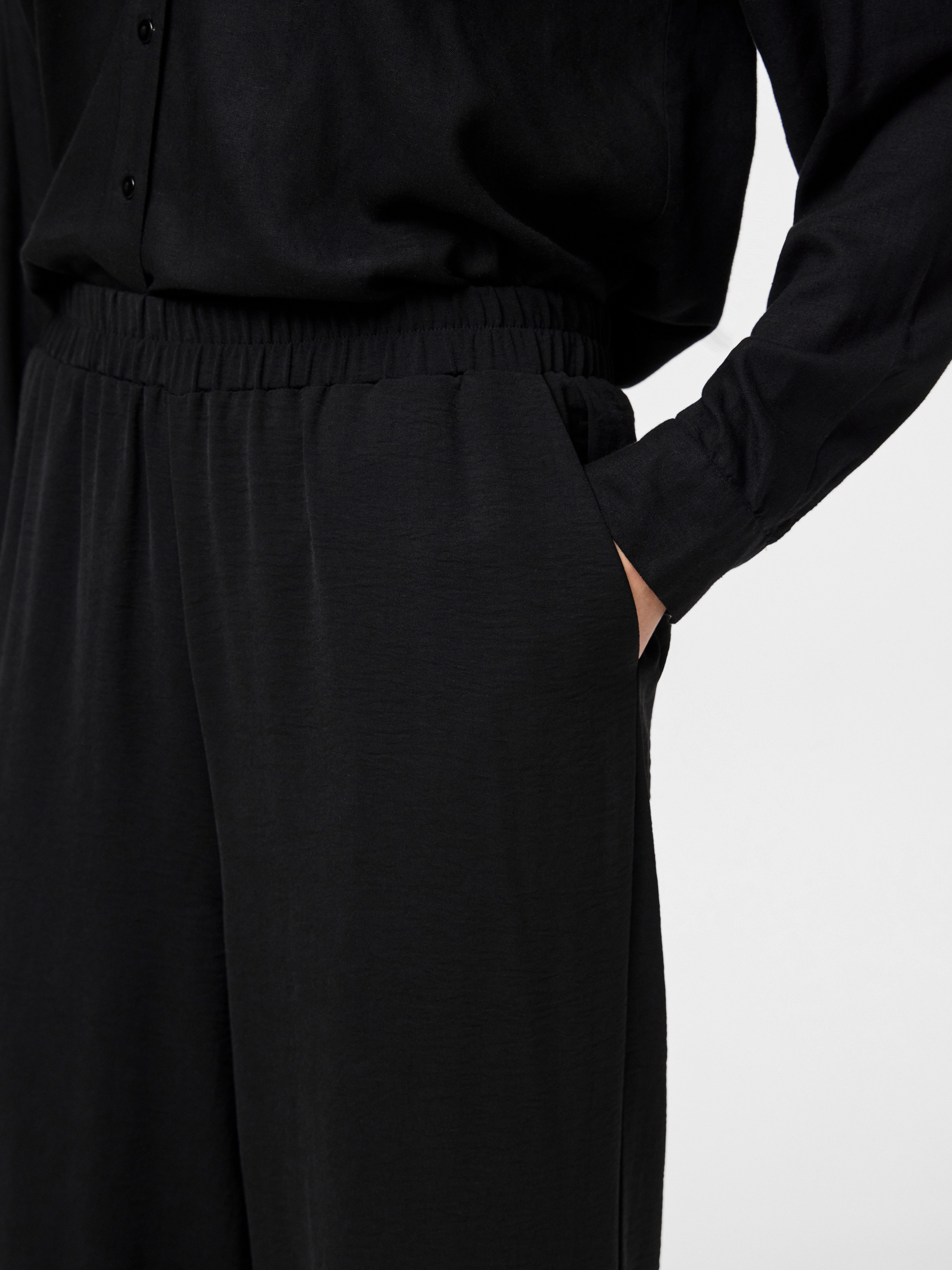 pieces Schlupfhose PCTIFFANY HW WIDE PANTS günstig online kaufen