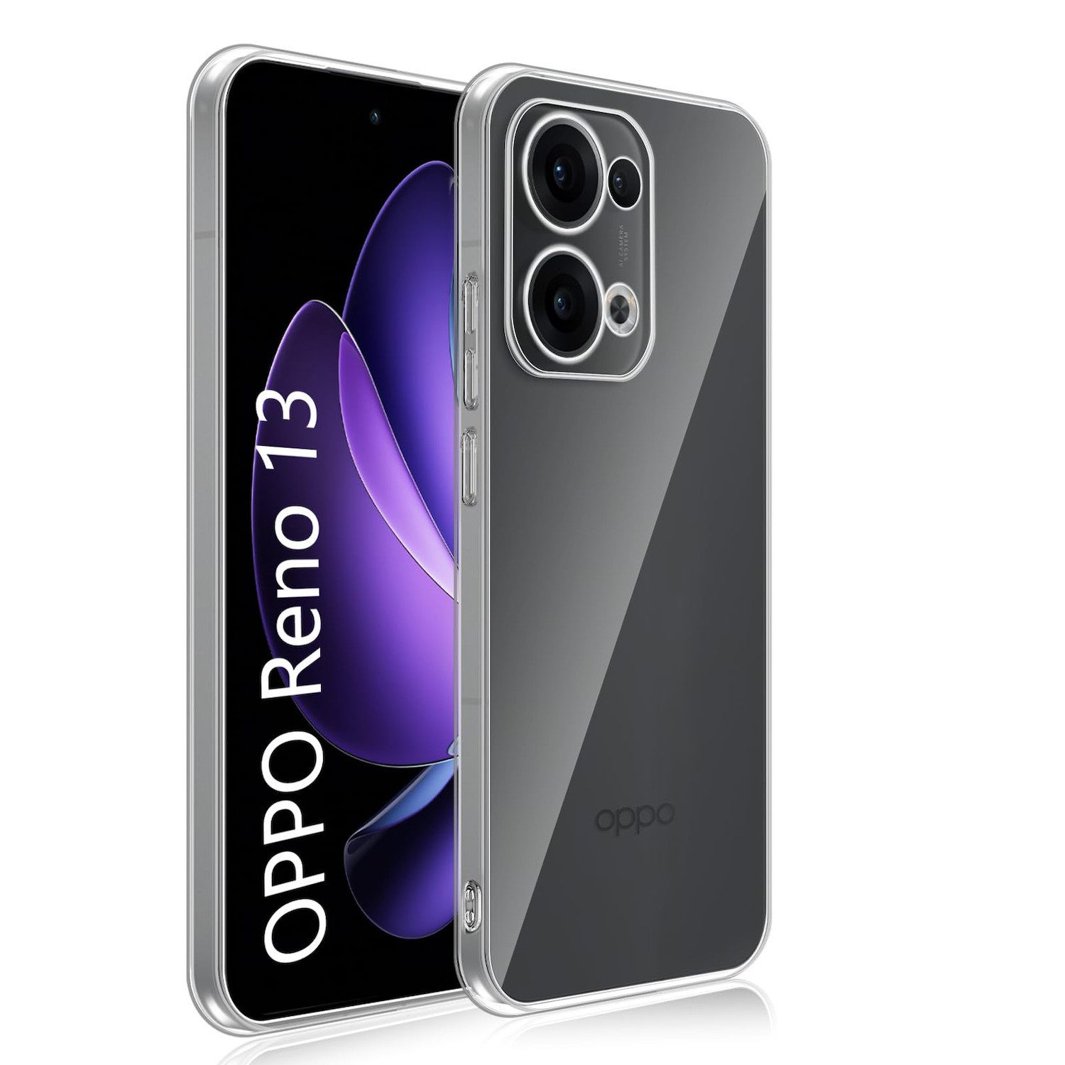 Handyhülle Für Oppo Reno 13 5G Silikon TPU Schutz Handy Hülle Cover Transparent