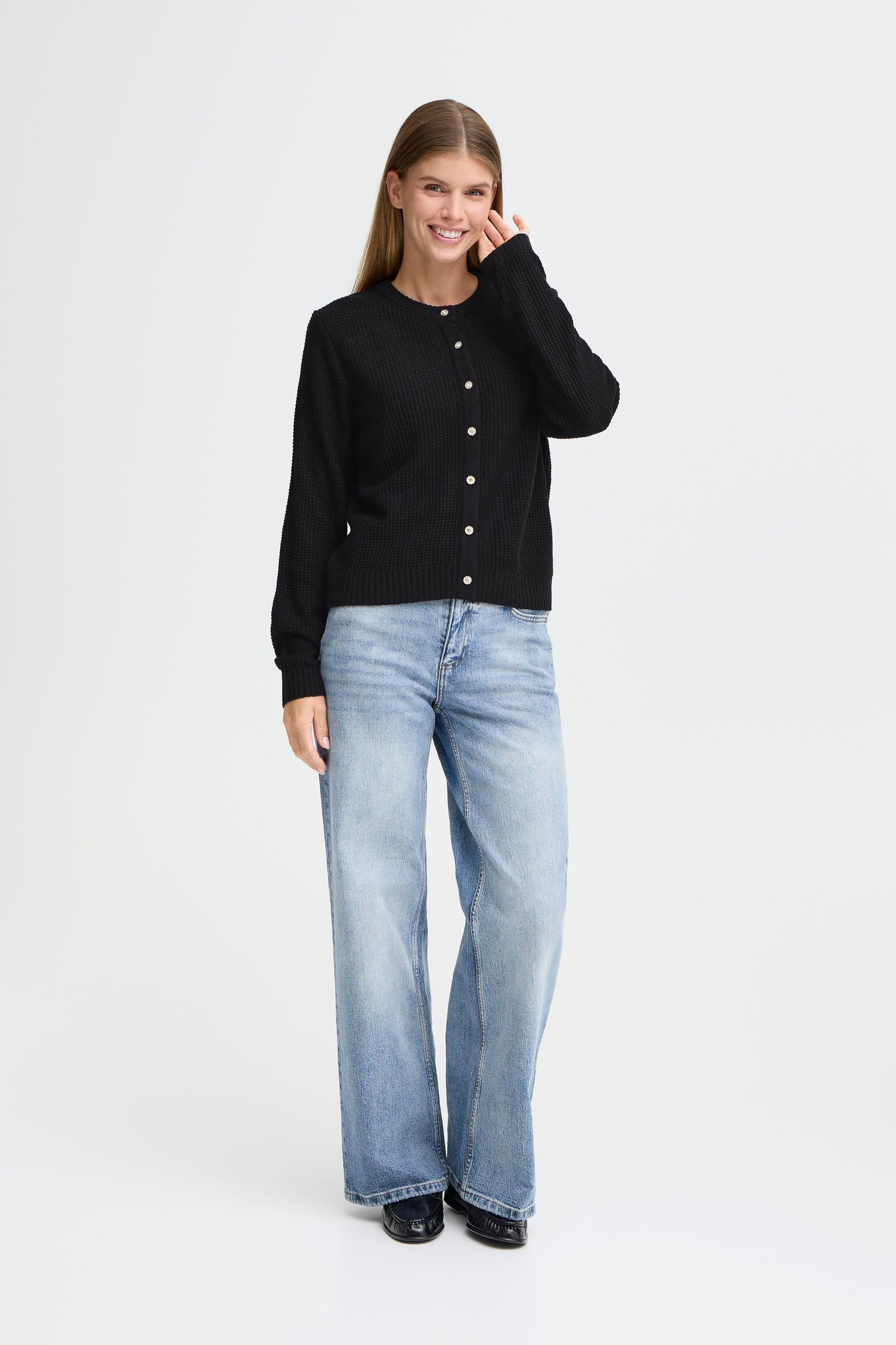 OXMO Strickjacke OXMoma Basic Strick-Cardigan