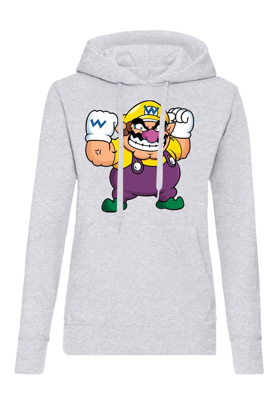 Hoodie Damen Wario Mario Luigi Yoshi Super Retro Konsole Hoodie