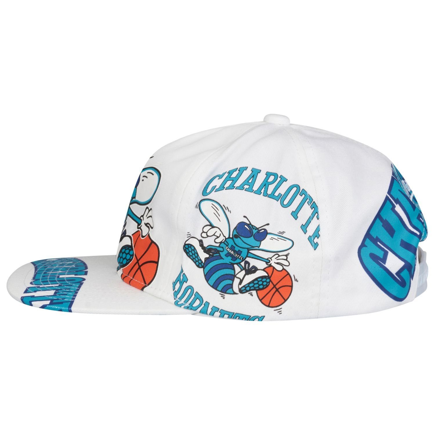 Cap DEADSTOCK Snapback Unstructured Mitchell Charlotte Hornets & Ness