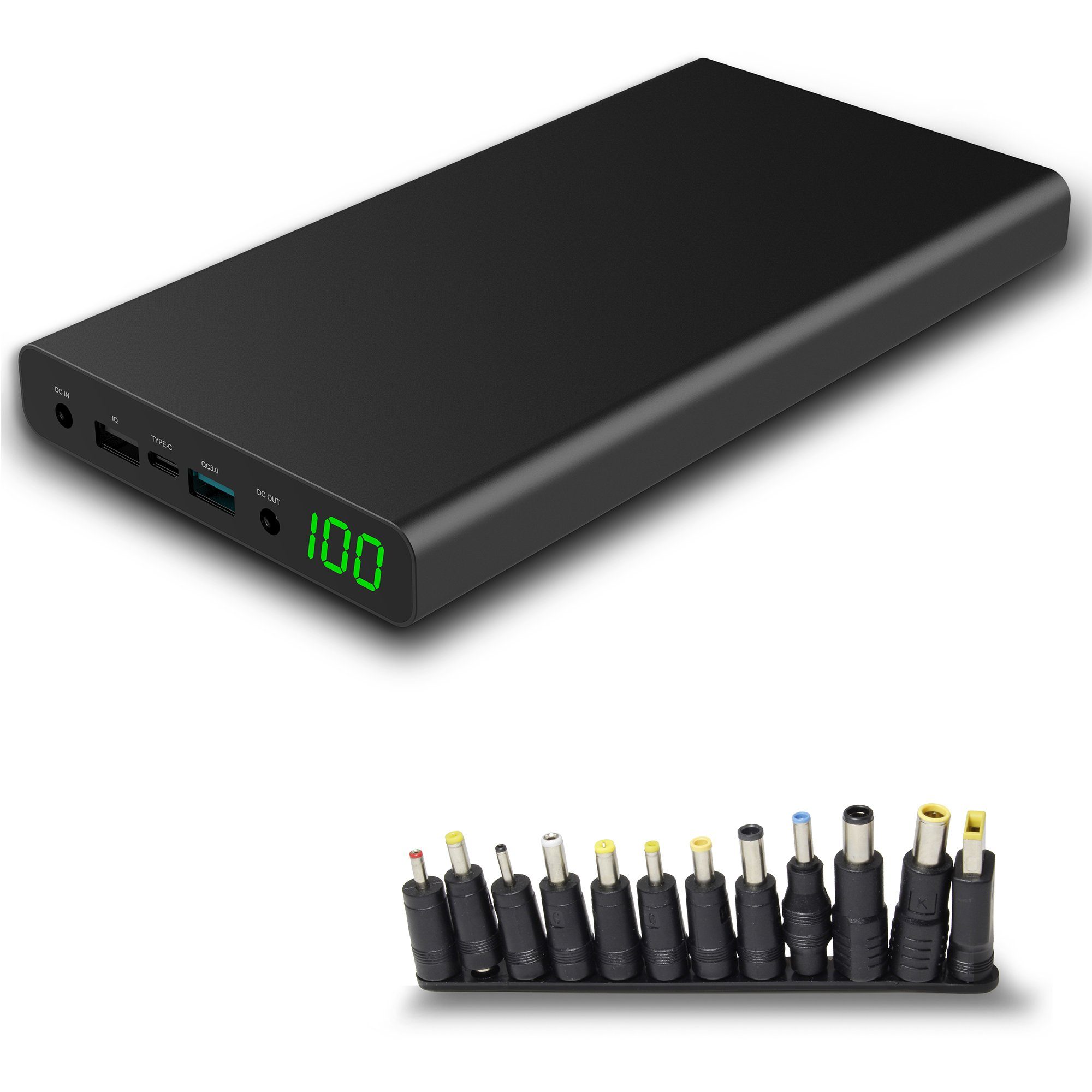 Xoro MPB 3000 Mobile externe Akku Powerbank 30.000 mAh Powerbank XORO MPB 3000 30000 mAh (12, 5, 16, 19, 9 V), Quick Charge 3.0 und POWER IQ mit mehreren Ausgängen