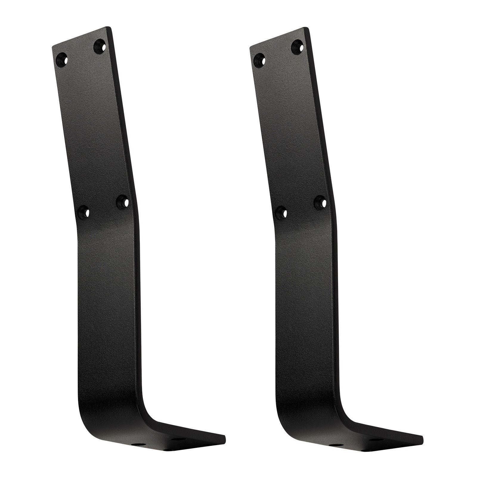 SO-TECH® Untergestell Rückenlehnen-Halterung TAB für Bank, Höhe 323,5 Tiefe 123 mm, 2 Stück, Stahl schwarz matt, Profil 60 x 8 mm
